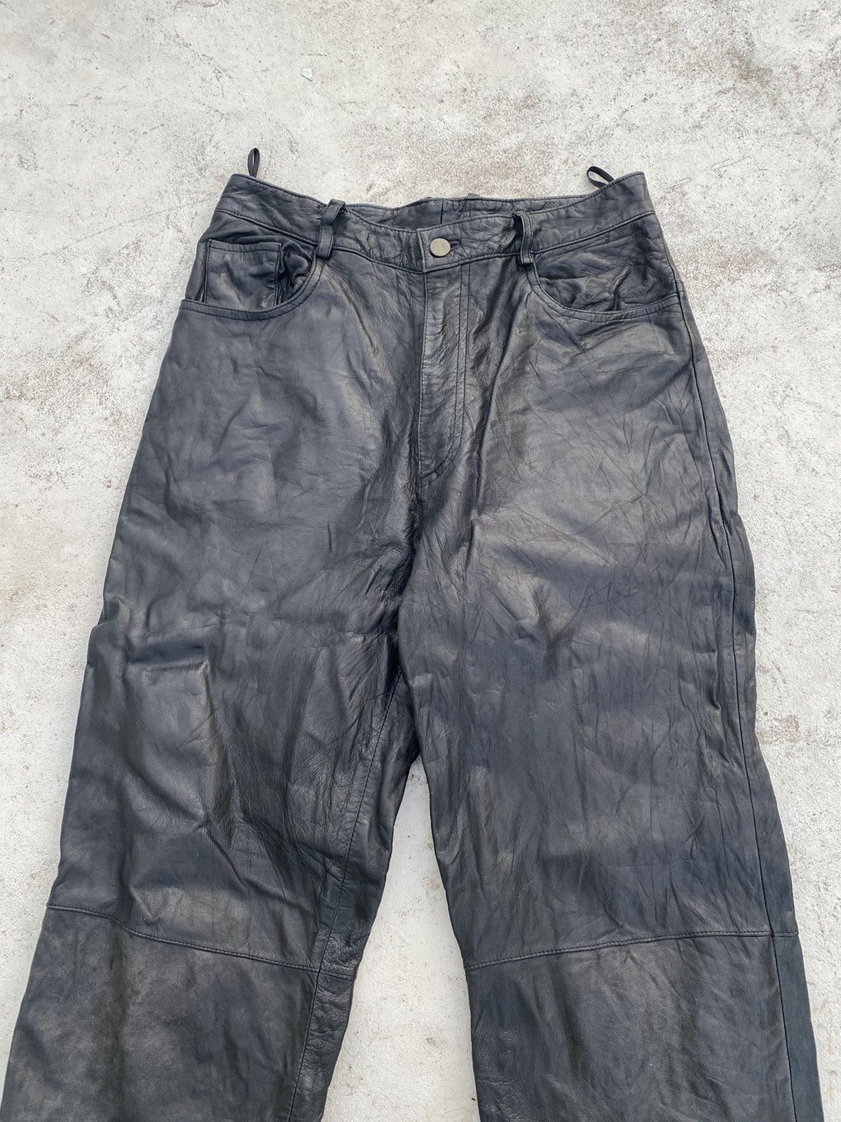Beauty Beast 💸BINDINGOFFER💸Context-Japanese Brand Leather Pants Size US 27 - 2 Thumbnail