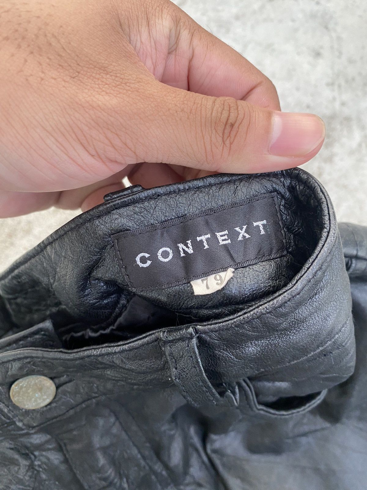 Beauty Beast 💸BINDINGOFFER💸Context-Japanese Brand Leather Pants Size US 27 - 7 Thumbnail