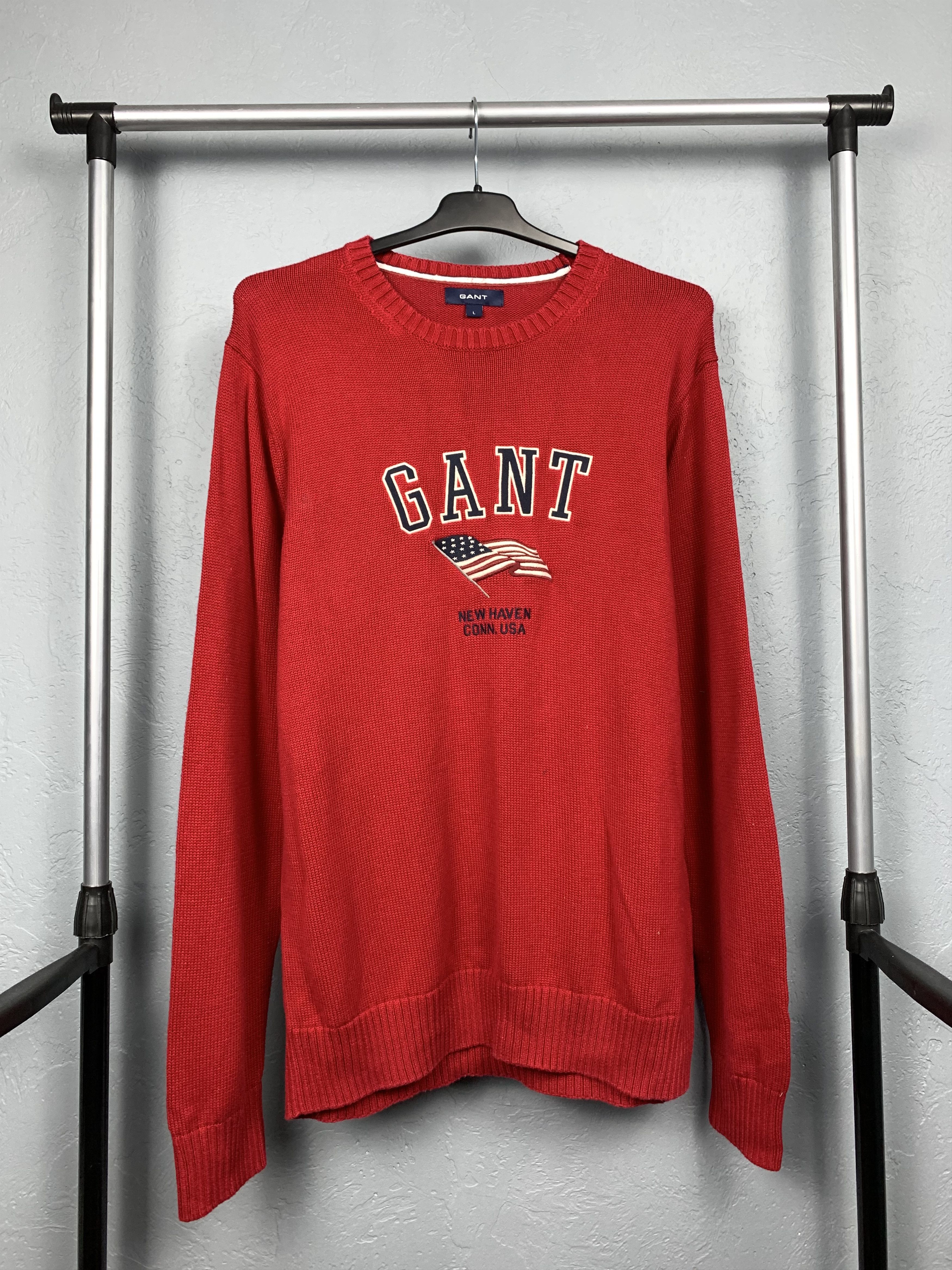 Gant Gant USA Vintage Big Logo Mens Knit Sweater Size L Size US L / EU 52-54 / 3 - 1 Thumbnail