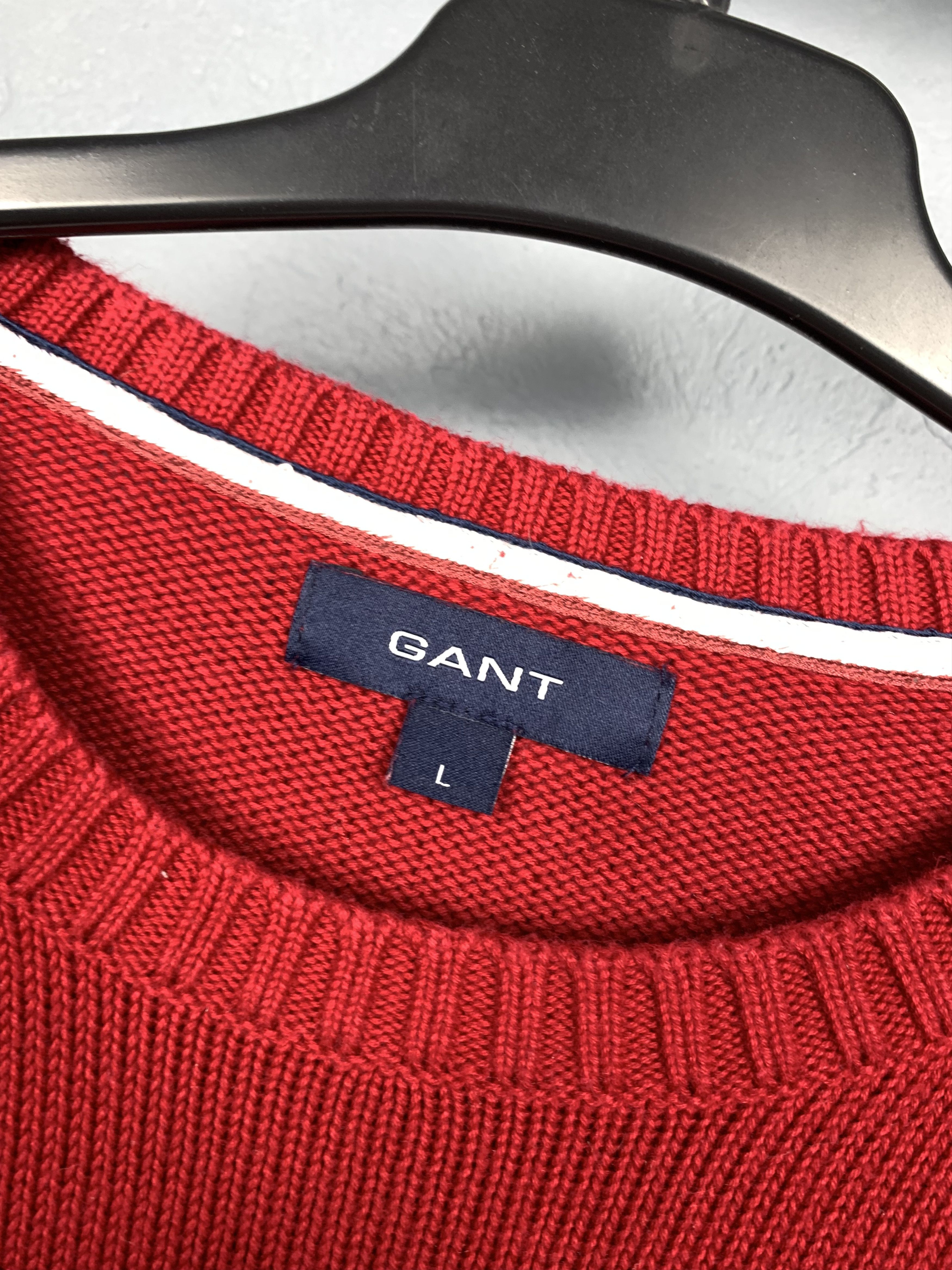 Gant Gant USA Vintage Big Logo Mens Knit Sweater Size L Size US L / EU 52-54 / 3 - 3 Thumbnail
