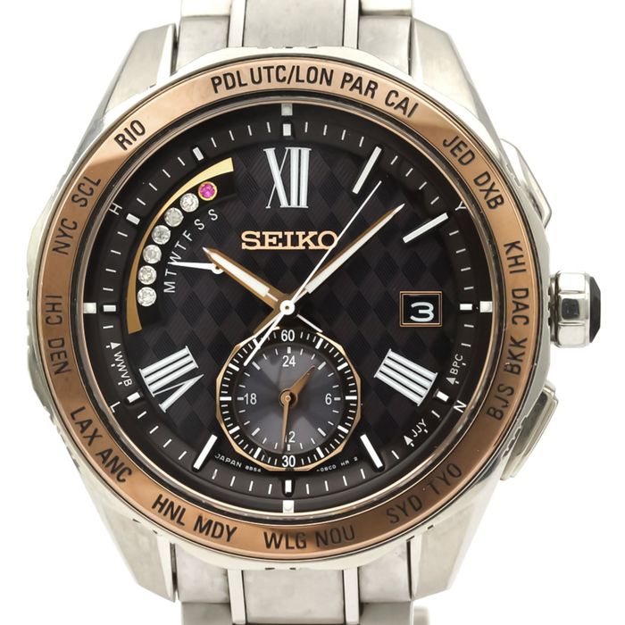 Seiko Seiko Brightz Solar Titanium Men's Sports Watch SAGA188(8B54