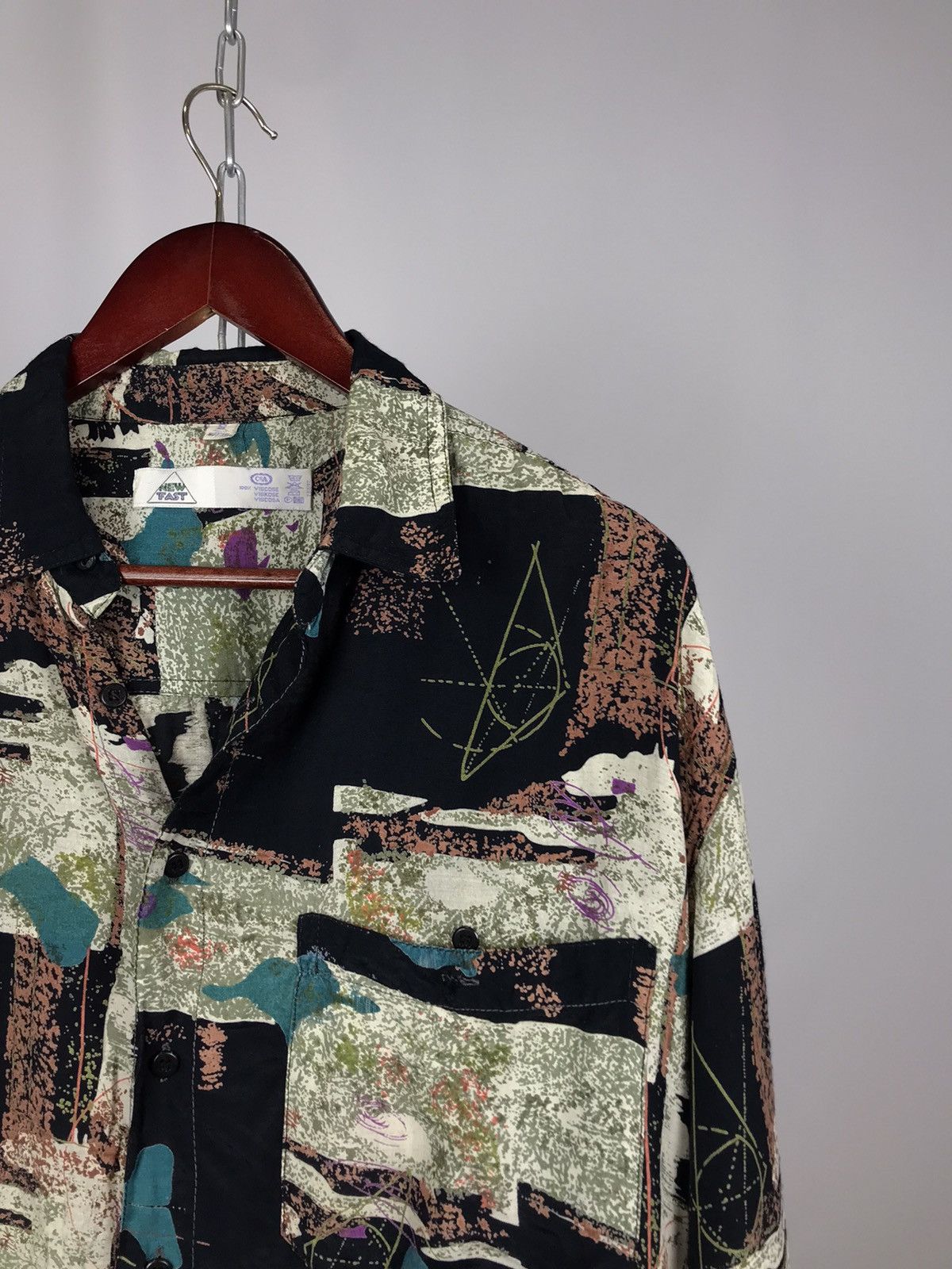 Other Multicolor crazy overprinted Hawaiian viscose shirt Size US XL / EU 56 / 4 - 2 Thumbnail