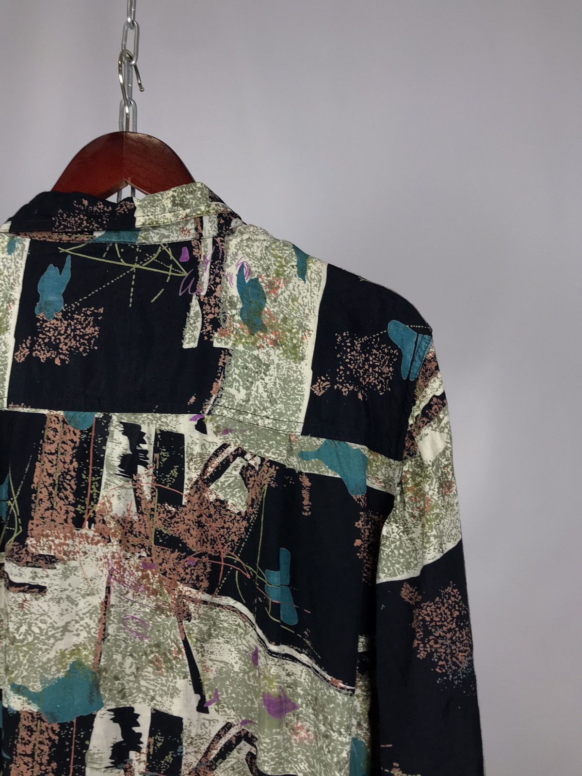 Other Multicolor crazy overprinted Hawaiian viscose shirt Size US XL / EU 56 / 4 - 6 Thumbnail