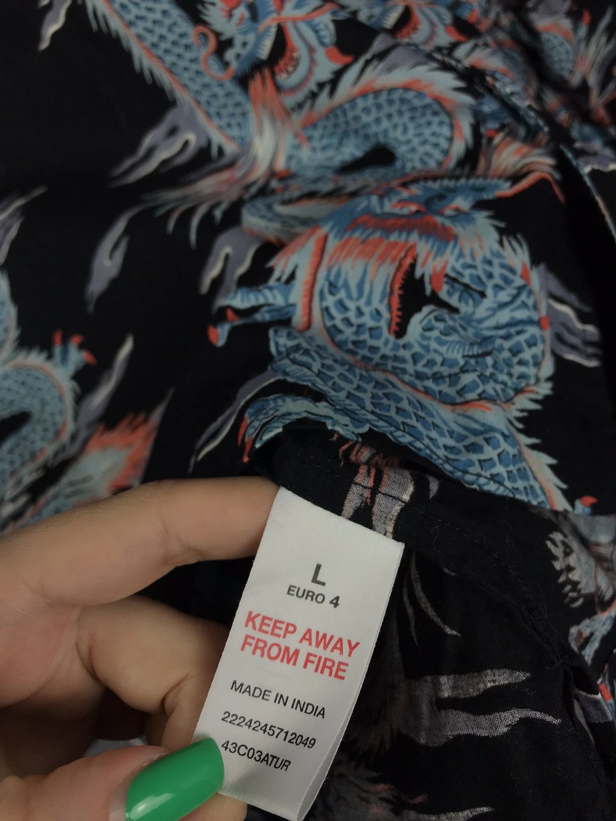 Japanese Brand Dragon Japanese brand crazy overprinted shirt Size US L / EU 52-54 / 3 - 4 Thumbnail