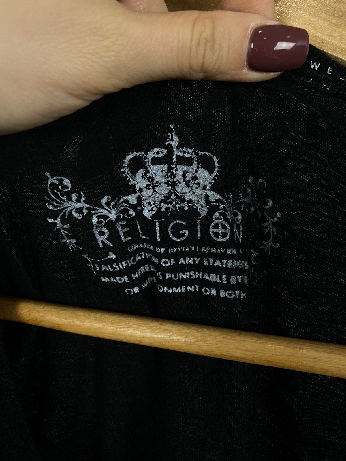 Vintage Religion T-shirt streetwear vintage black size XXL Size US XXL / EU 58 / 5 - 3 Thumbnail