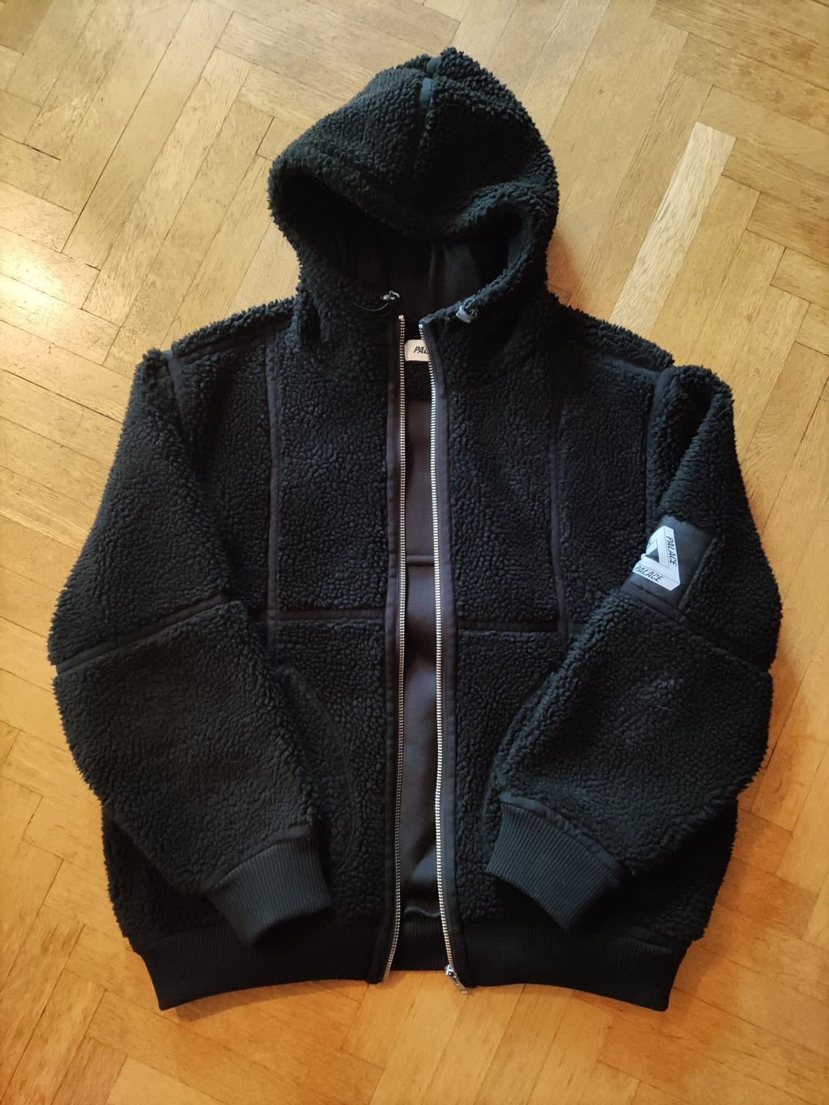 Palace Palace Sherpa Jacket Black winter 2022 | Grailed