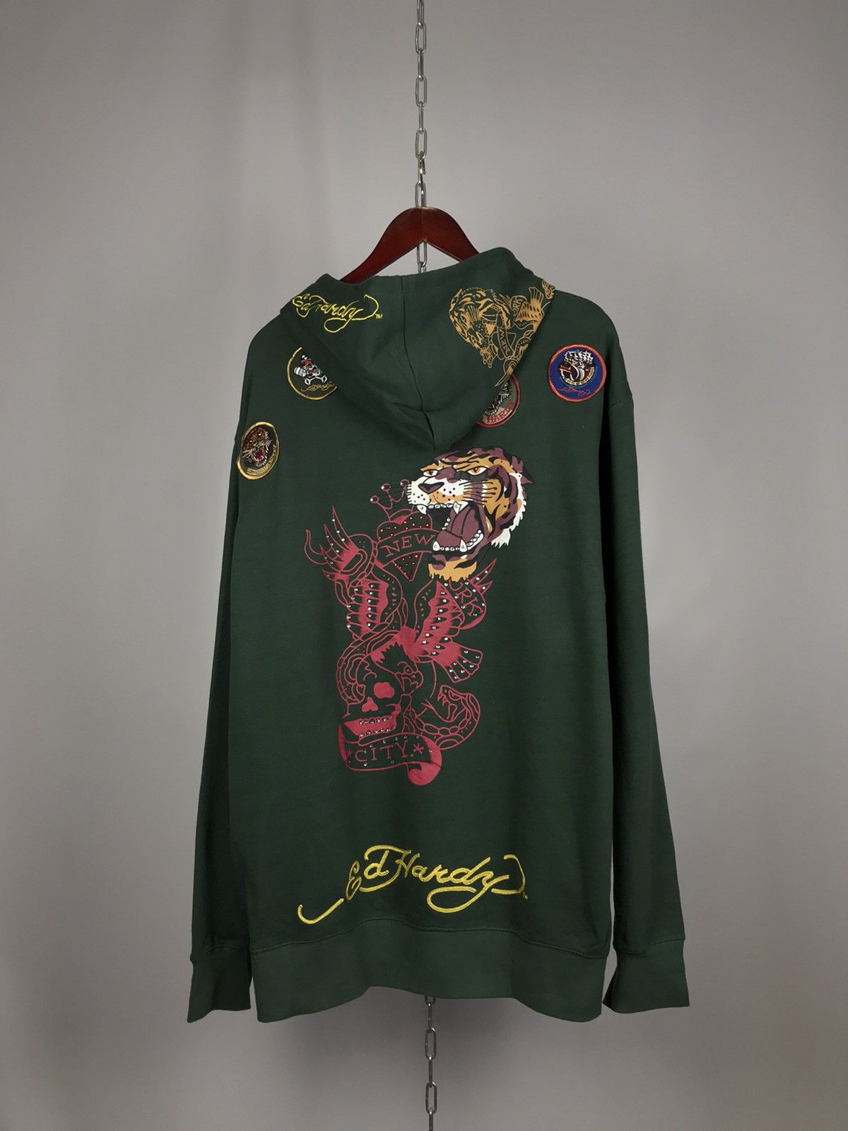 Christian Audigier Ed Hardy Christian Audigier designer overprinted hoodie Size US XXL / EU 58 / 5 - 6 Thumbnail
