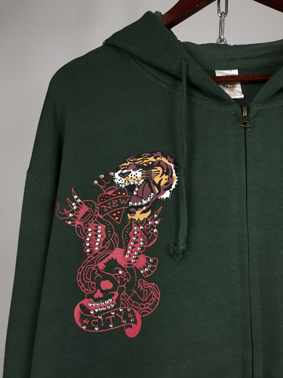 Christian Audigier Ed Hardy Christian Audigier designer overprinted hoodie Size US XXL / EU 58 / 5 - 3 Thumbnail