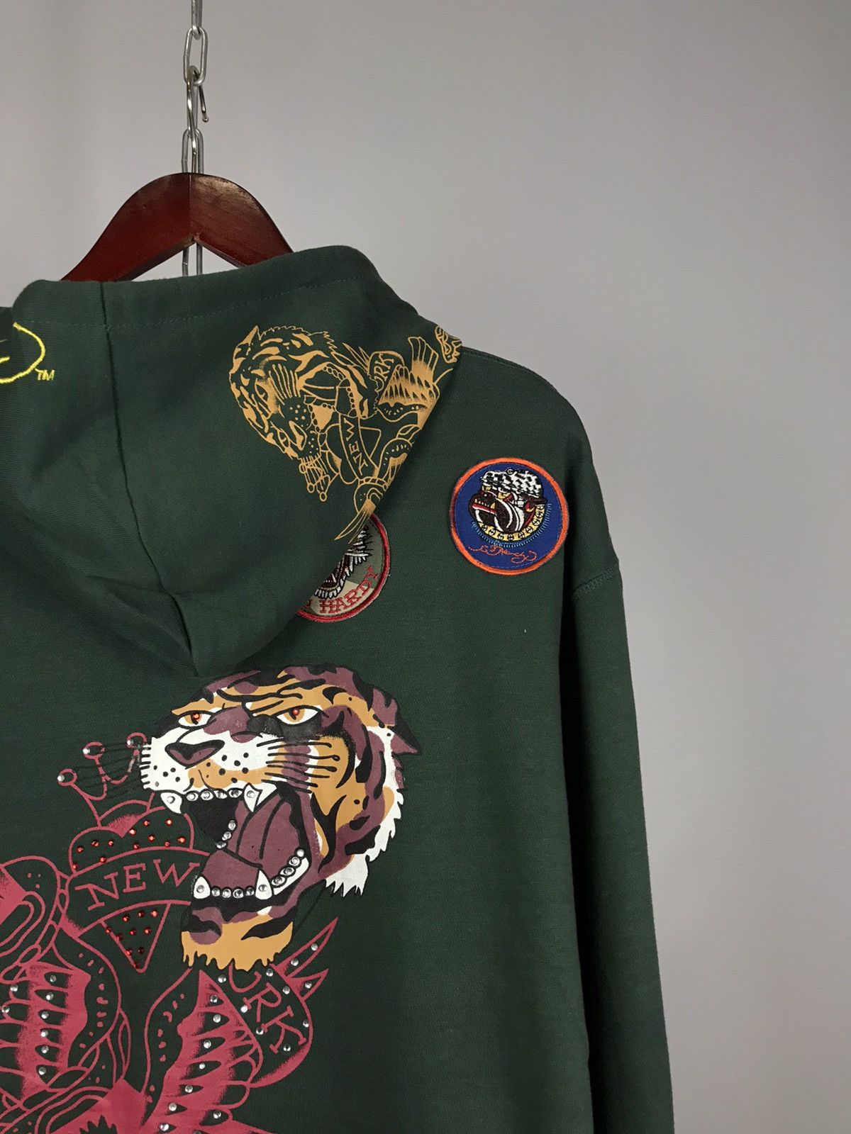 Christian Audigier Ed Hardy Christian Audigier designer overprinted hoodie Size US XXL / EU 58 / 5 - 7 Thumbnail