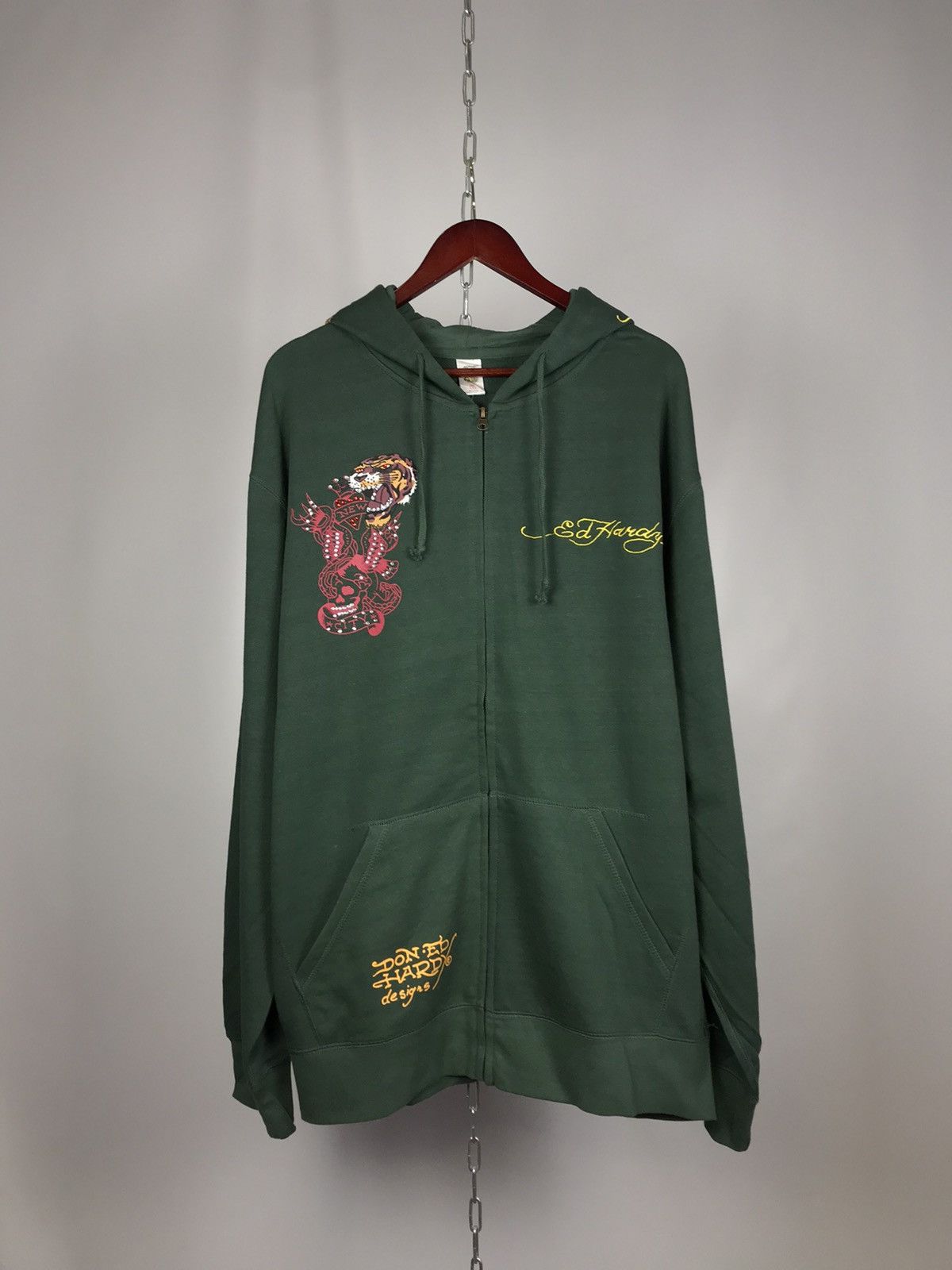 Christian Audigier Ed Hardy Christian Audigier designer overprinted hoodie Size US XXL / EU 58 / 5 - 1 Thumbnail