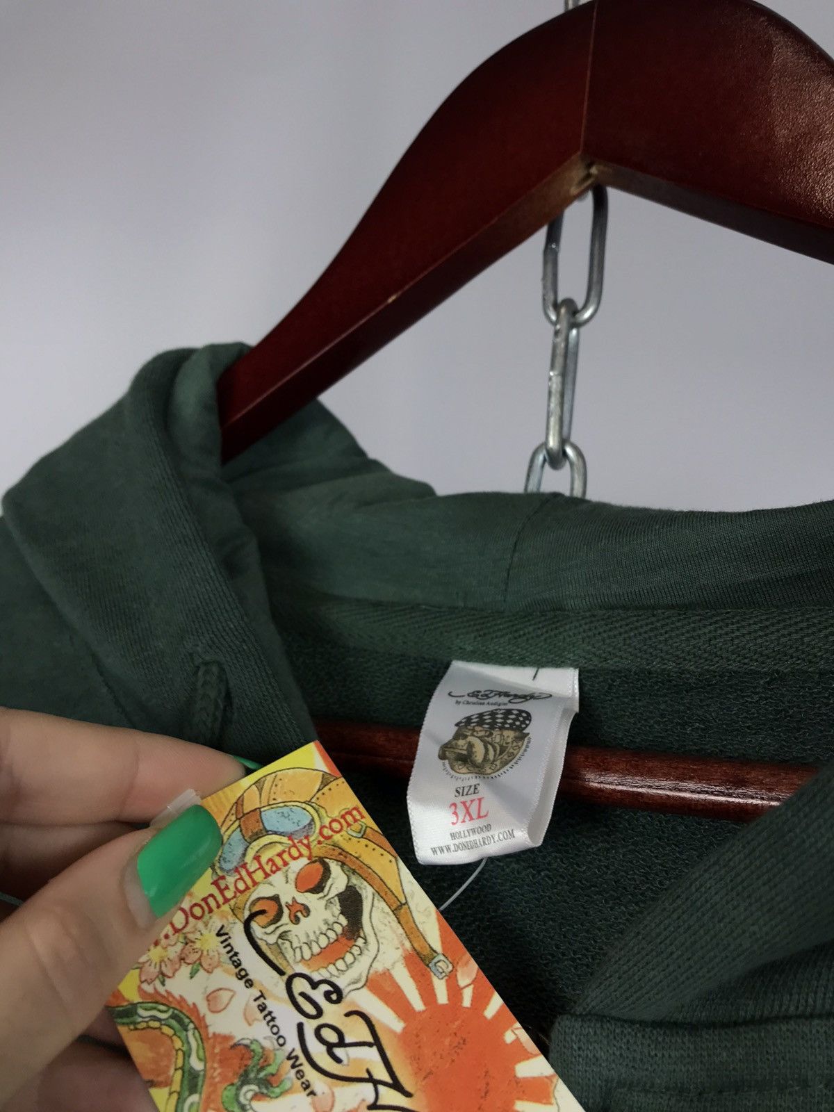 Christian Audigier Ed Hardy Christian Audigier designer overprinted hoodie Size US XXL / EU 58 / 5 - 4 Thumbnail