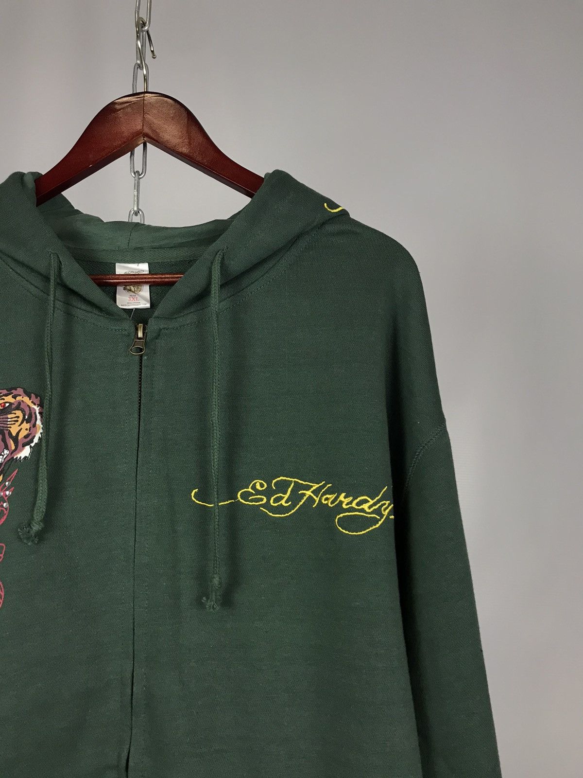 Christian Audigier Ed Hardy Christian Audigier designer overprinted hoodie Size US XXL / EU 58 / 5 - 2 Thumbnail