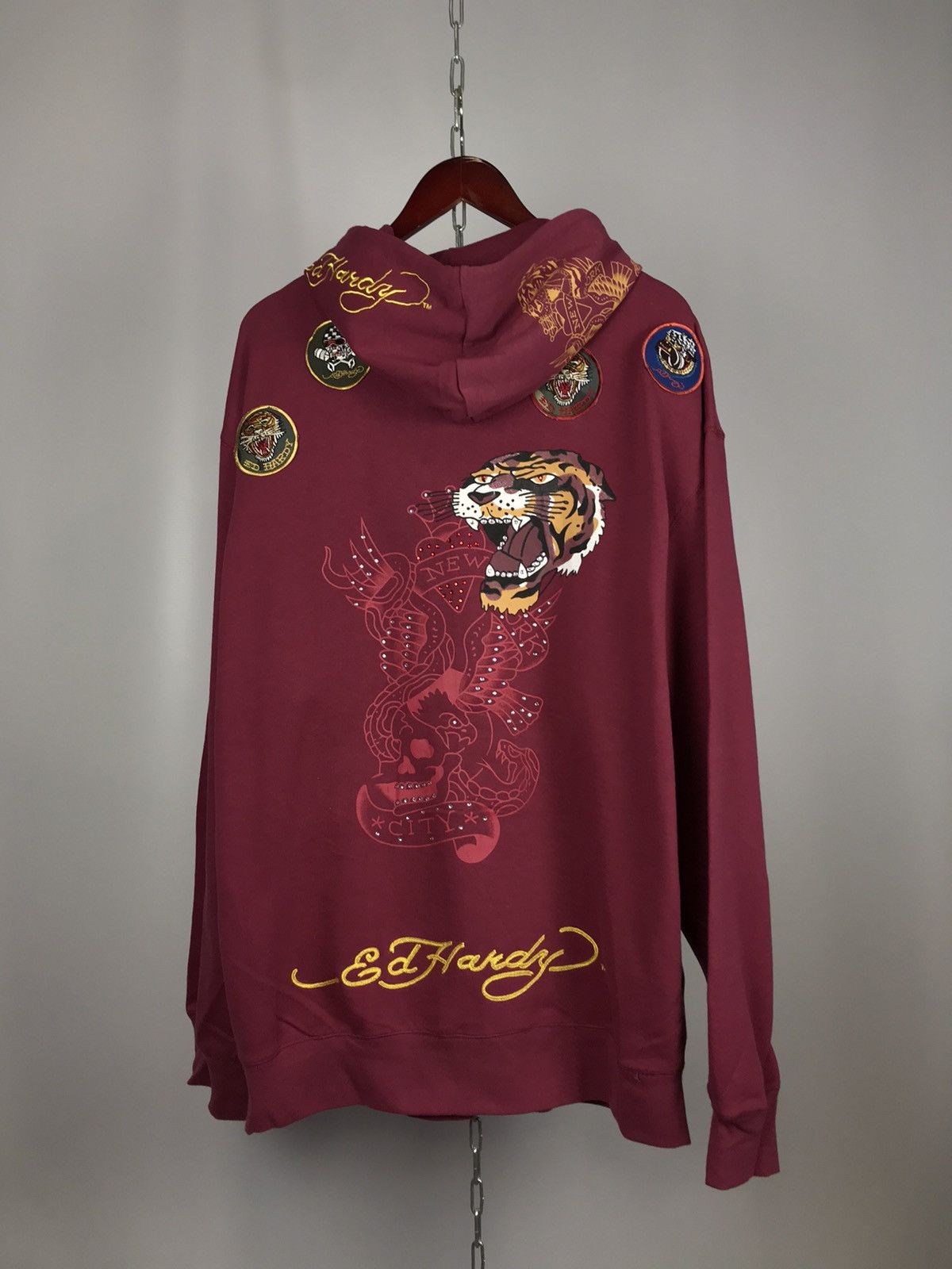 Christian Audigier Ed Hardy Christian Audigier designer overprinted hoodie Size US XXL / EU 58 / 5 - 6 Thumbnail