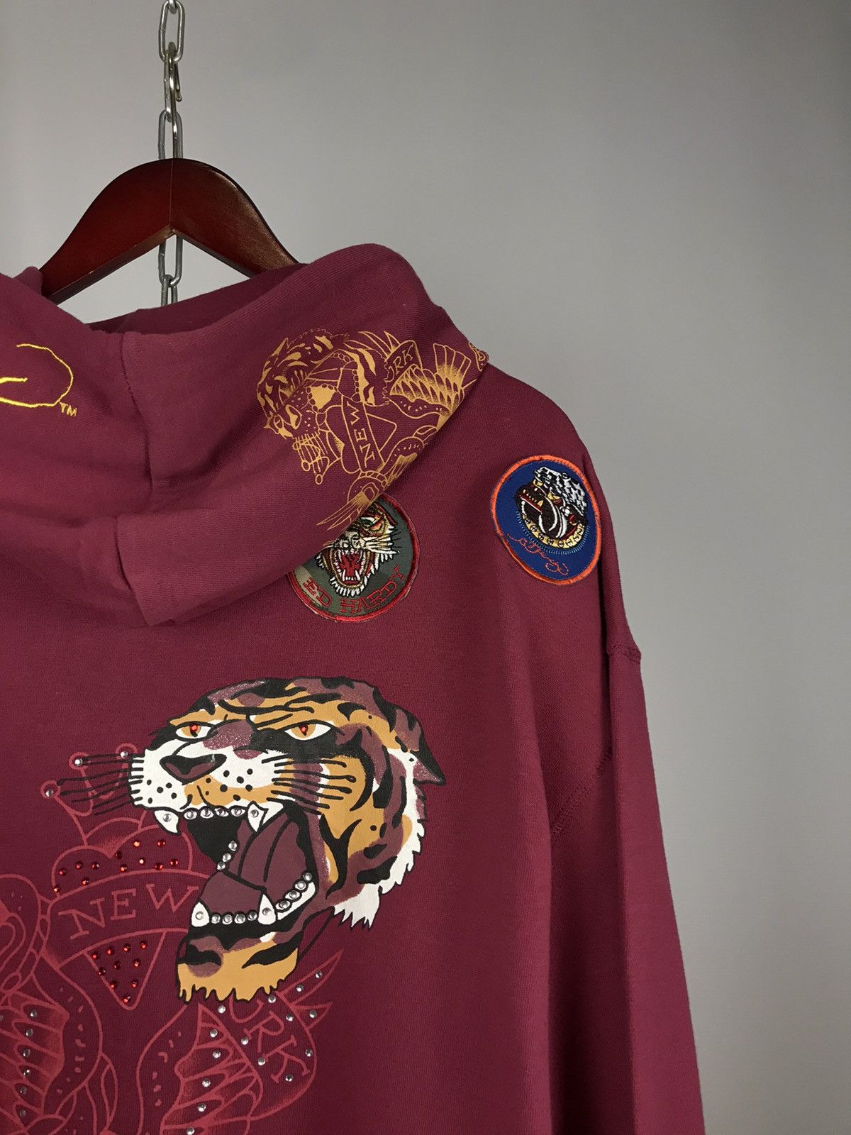 Christian Audigier Ed Hardy Christian Audigier designer overprinted hoodie Size US XXL / EU 58 / 5 - 7 Thumbnail