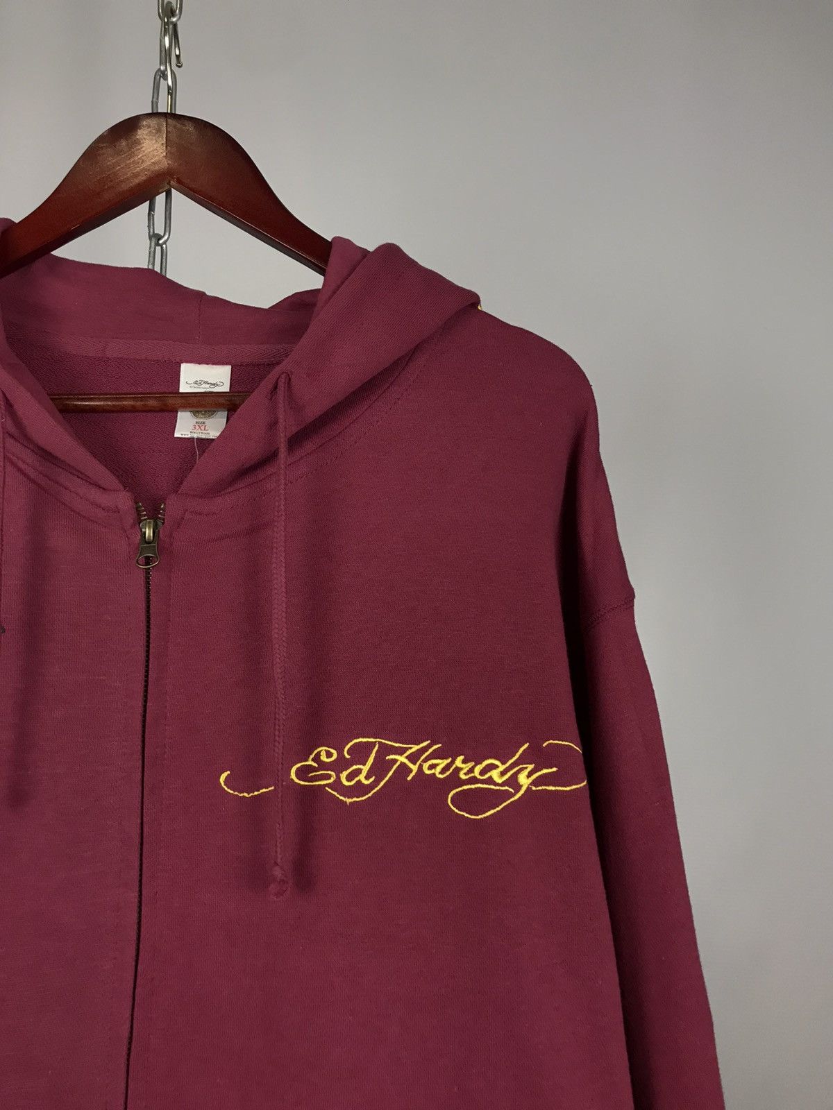 Christian Audigier Ed Hardy Christian Audigier designer overprinted hoodie Size US XXL / EU 58 / 5 - 2 Thumbnail