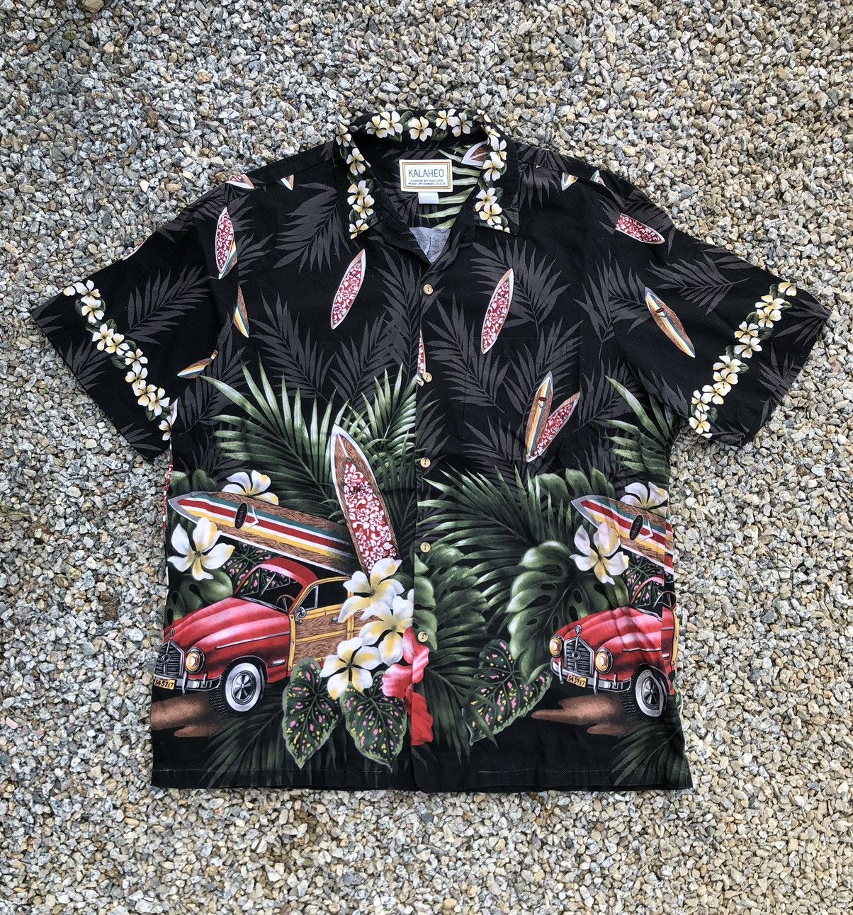 Image of Hawaiian Shirt x Made In Hawaii Vintage Hawaii Graphic Design Shirt, Men's (Size XL)