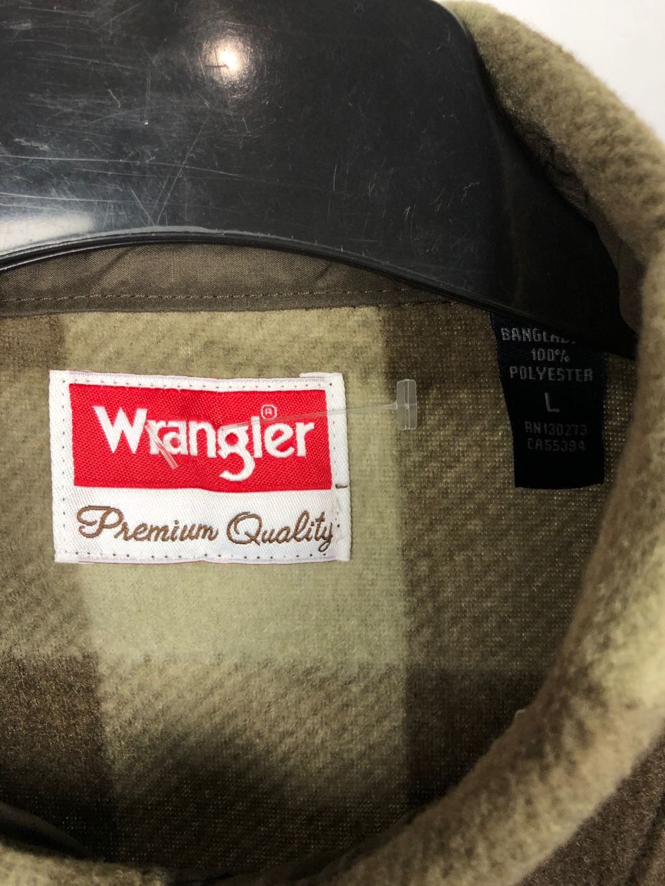 Wrangler Wrangler wool shirt brown size L Size US L / EU 52-54 / 3 - 3 Thumbnail
