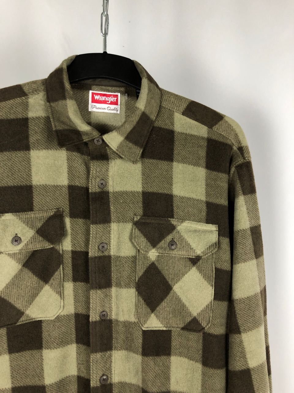 Wrangler Wrangler wool shirt brown size L Size US L / EU 52-54 / 3 - 2 Thumbnail