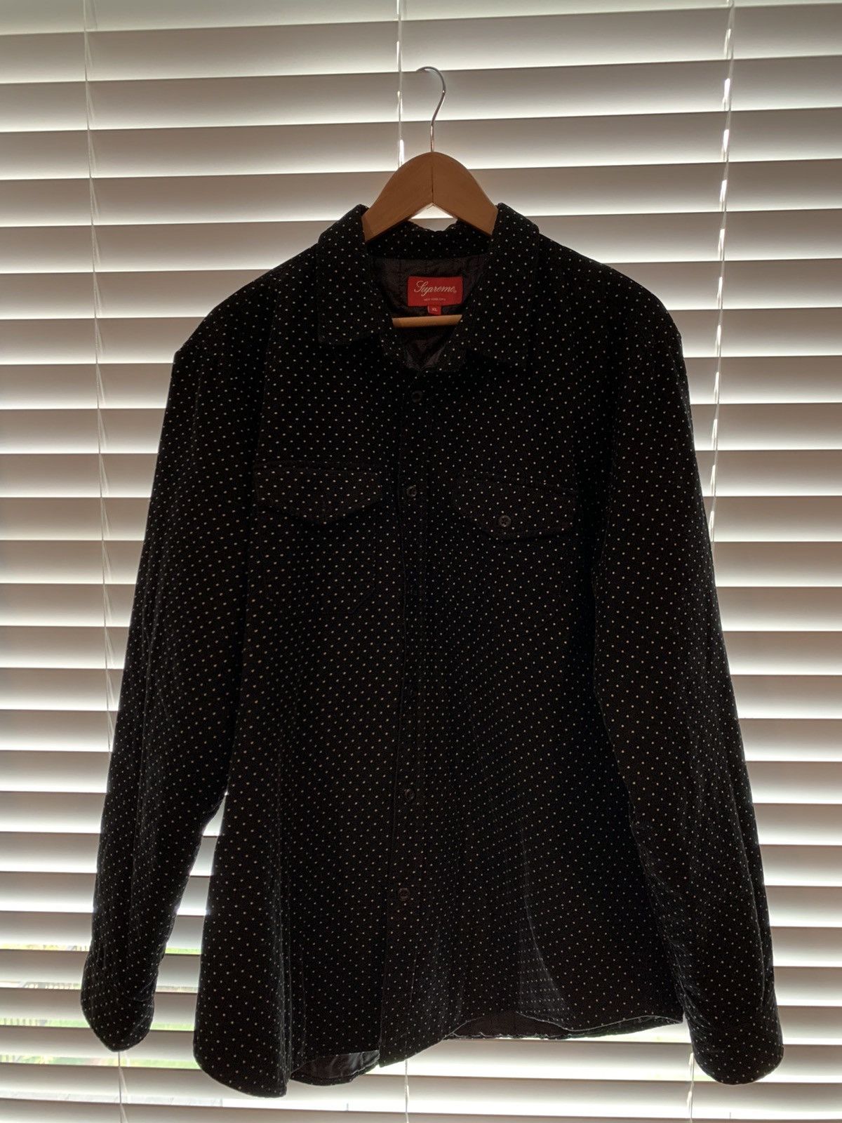 Supreme padded flannel polka dot