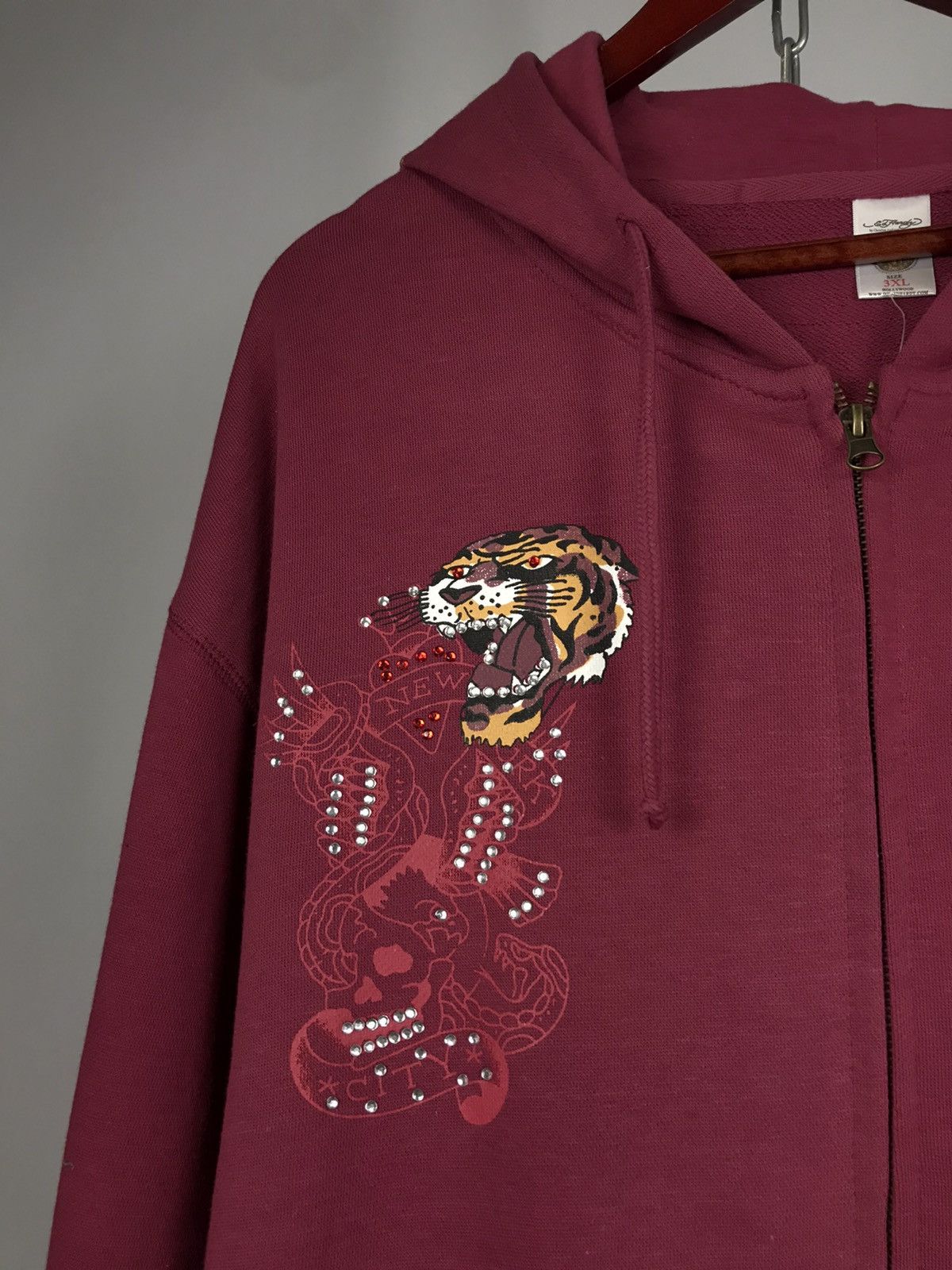 Christian Audigier Ed Hardy Christian Audigier designer overprinted hoodie Size US XXL / EU 58 / 5 - 3 Thumbnail
