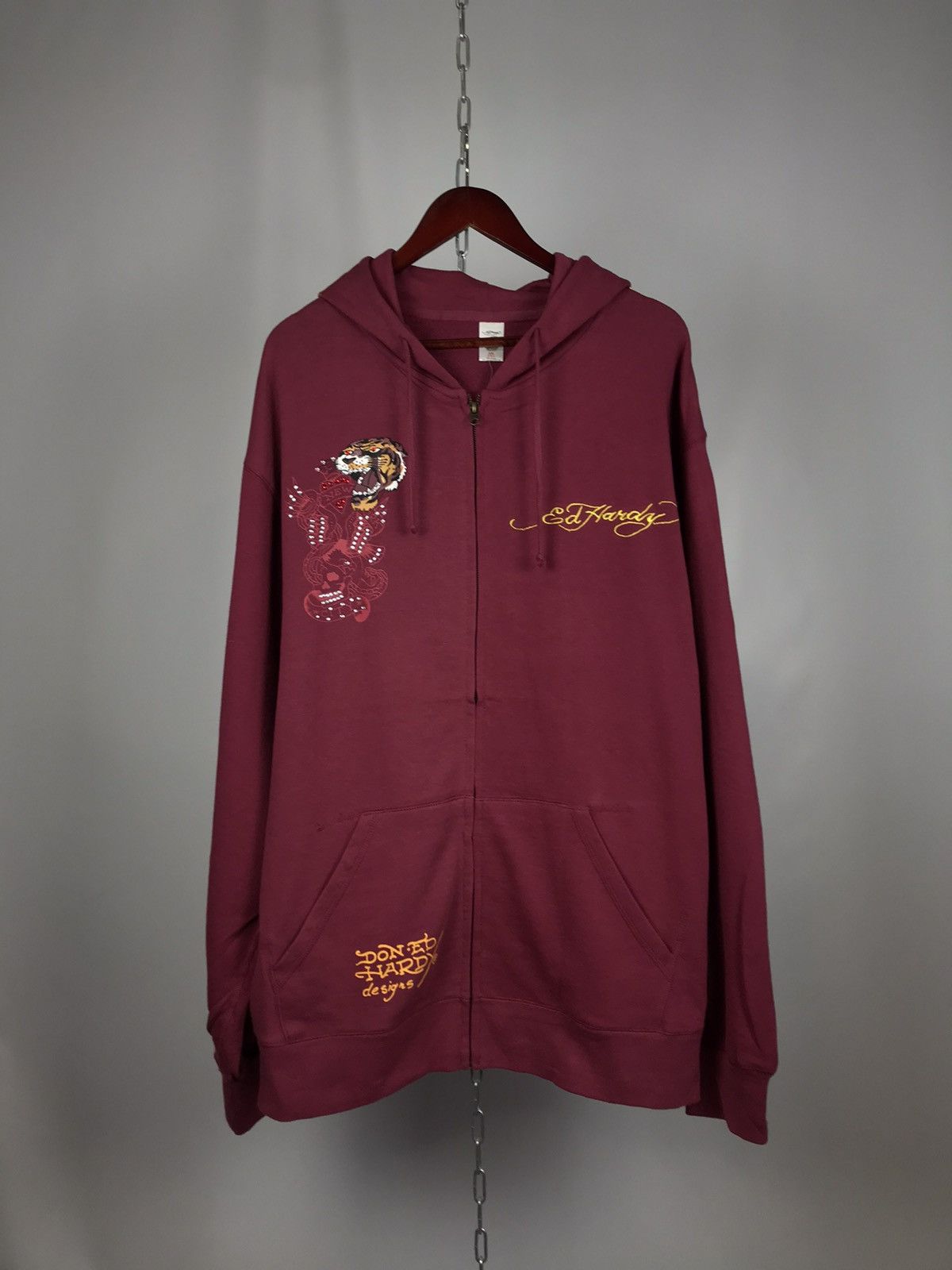 Christian Audigier Ed Hardy Christian Audigier designer overprinted hoodie Size US XXL / EU 58 / 5 - 1 Thumbnail