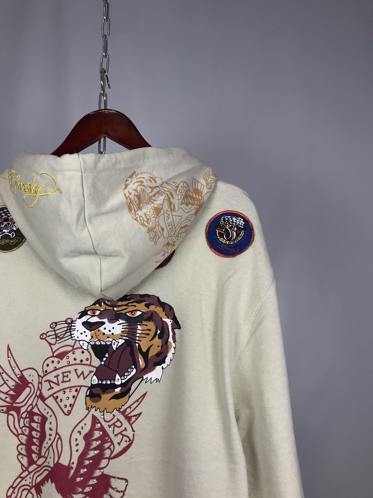 Christian Audigier Ed Hardy Christian Audigier designer overprinted hoodie Size US XXL / EU 58 / 5 - 6 Thumbnail