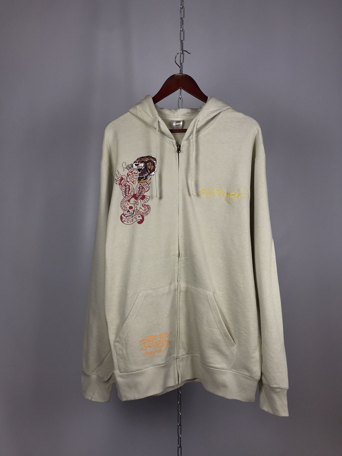 Christian Audigier Ed Hardy Christian Audigier designer overprinted hoodie Size US XXL / EU 58 / 5 - 1 Thumbnail