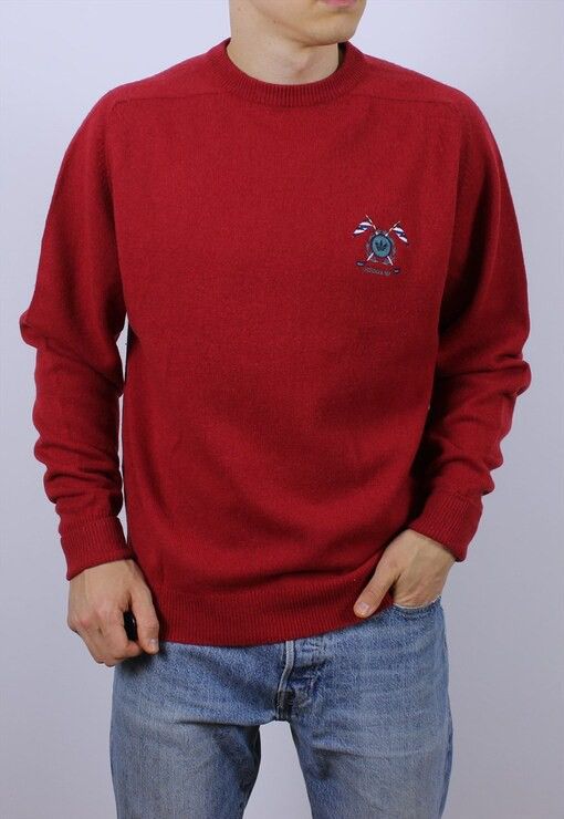 Adidas Vintage Adidas Originals Wool Sweater Knitwear Size US M / EU 48-50 / 2 - 8 Thumbnail