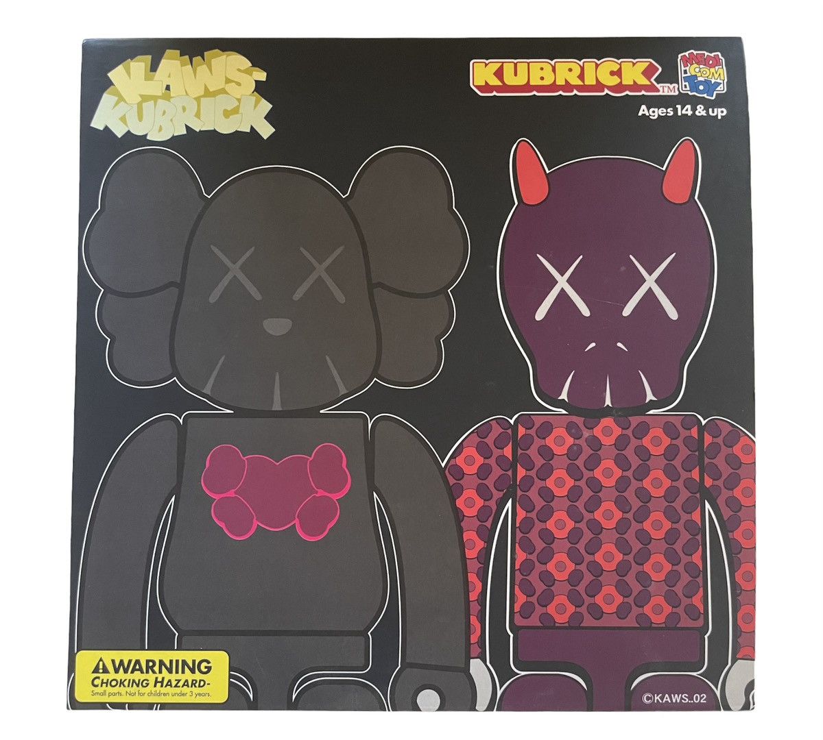 KAWS Kubrick KM002 Medicom Toy 2002 - Figurine N1, Neuve, Emballage Ouvert