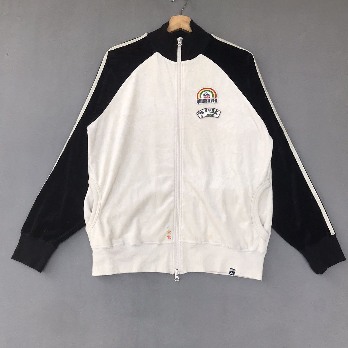 Vintage Sweater Quiksilver full zipper big logo