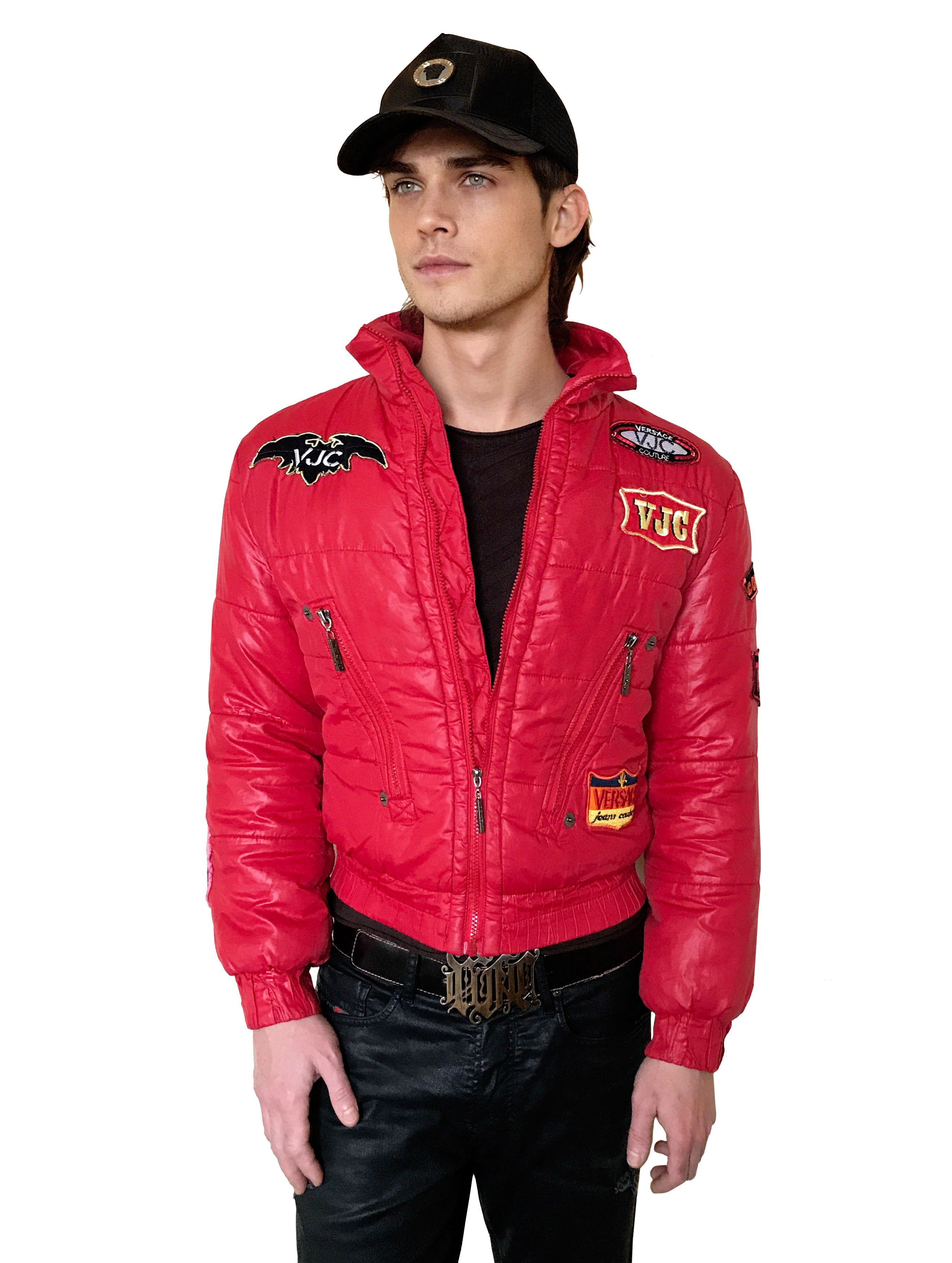 Versace Jeans Couture Versace Jeans Couture Bomber Down Jacket Racing ...