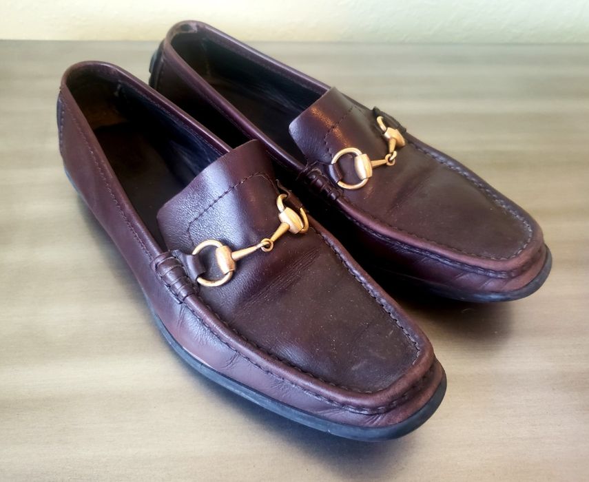 Gucci Gucci loafers 9.5 B women's brown driving shoes as is Grailed