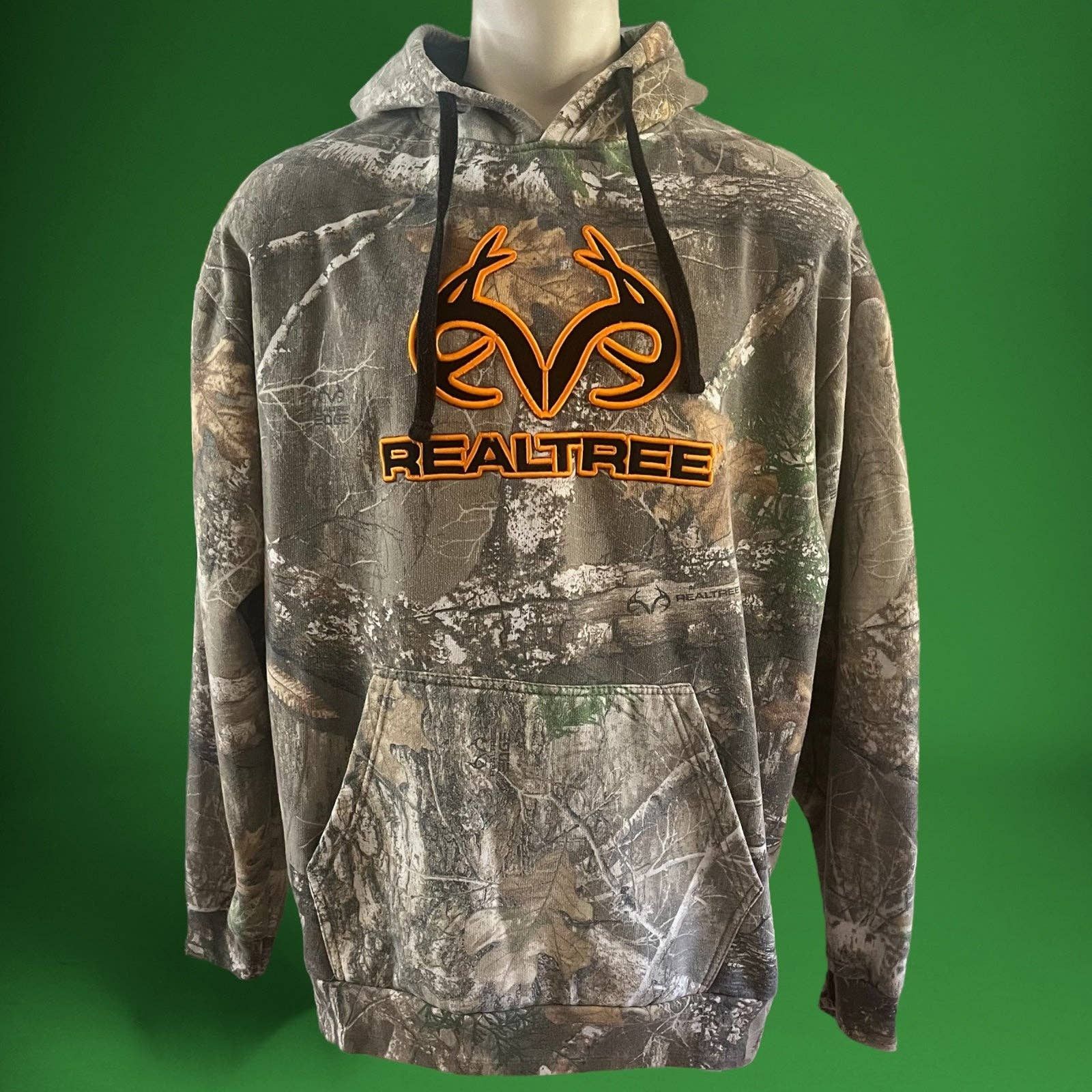 Other Big and Tall RealTree Embroidered Buck Horns Camo Hoodie Grailed