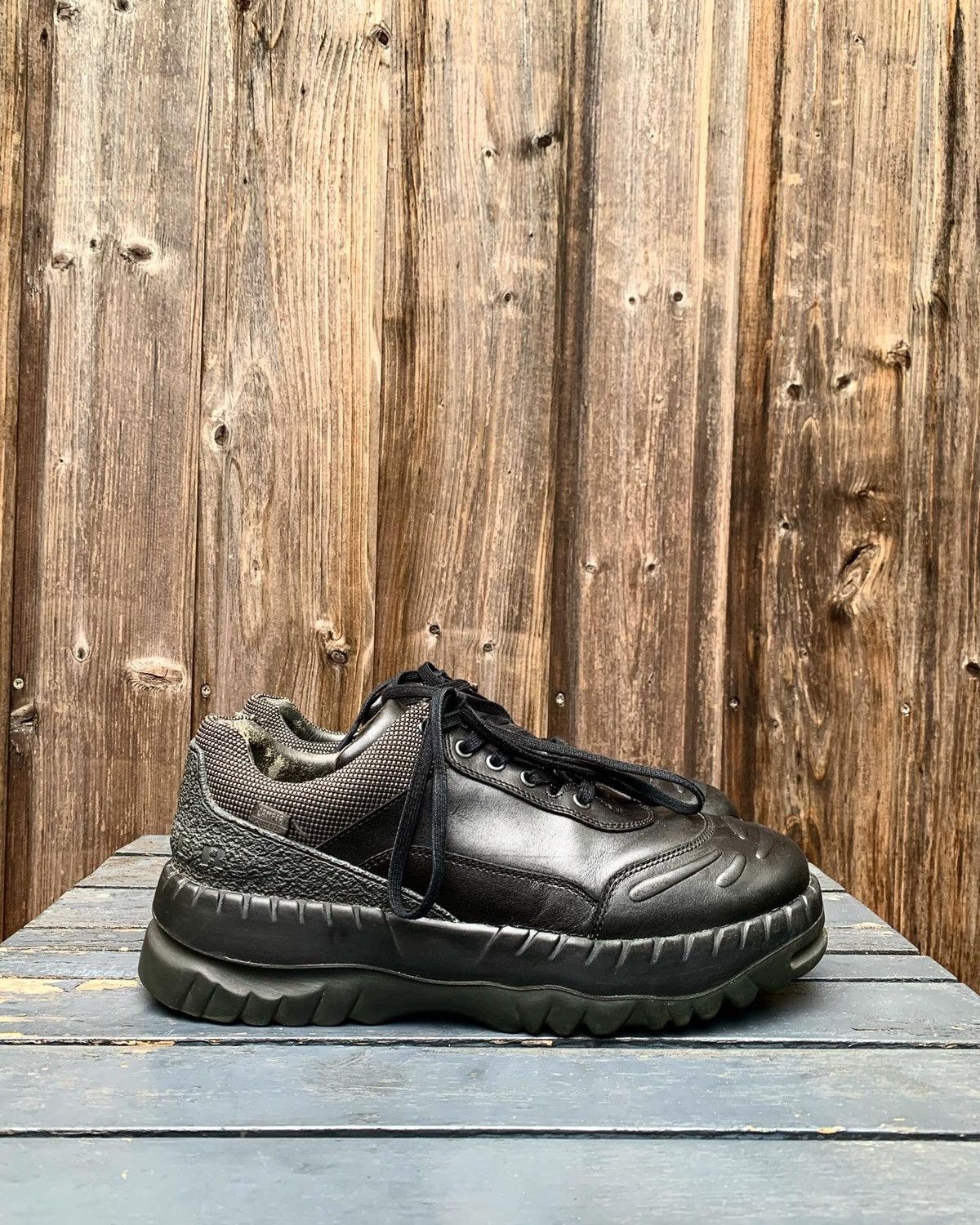 Pre-owned Camper X Kiko Kostadinov Teix Low Shoes In Black