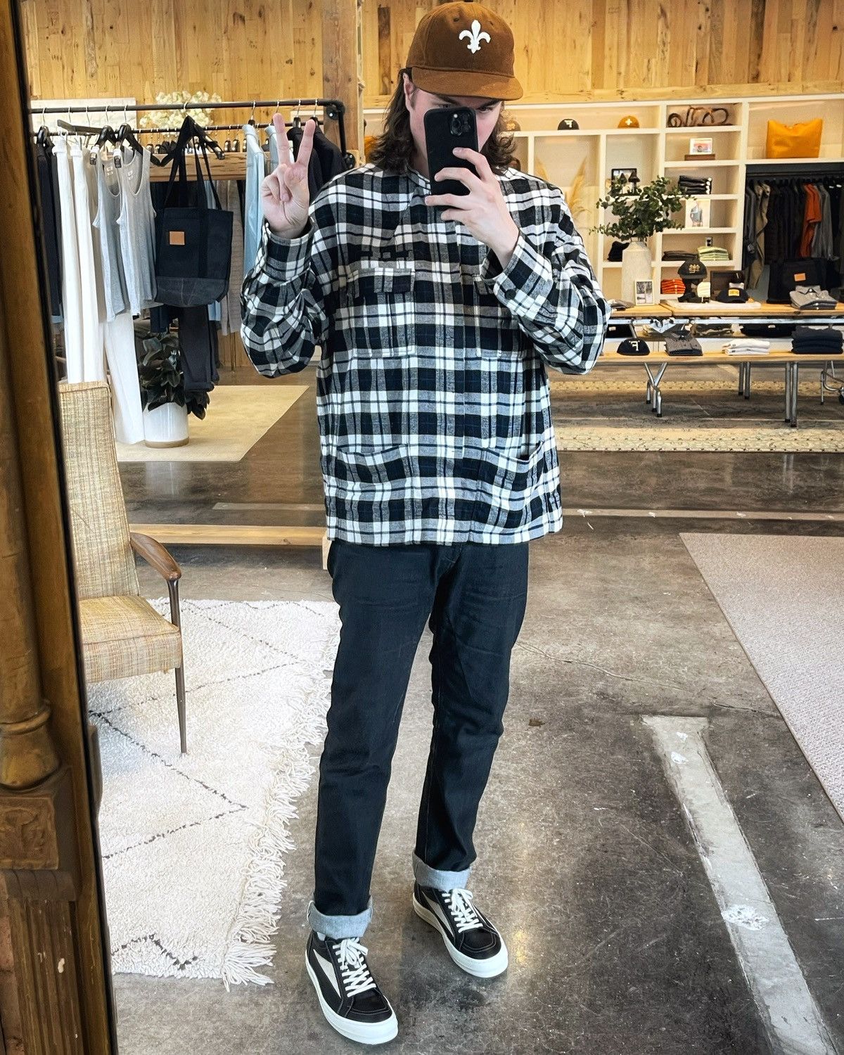 Rick Owens Black Waxed Duke Cut Selvedge Denim | Grailed