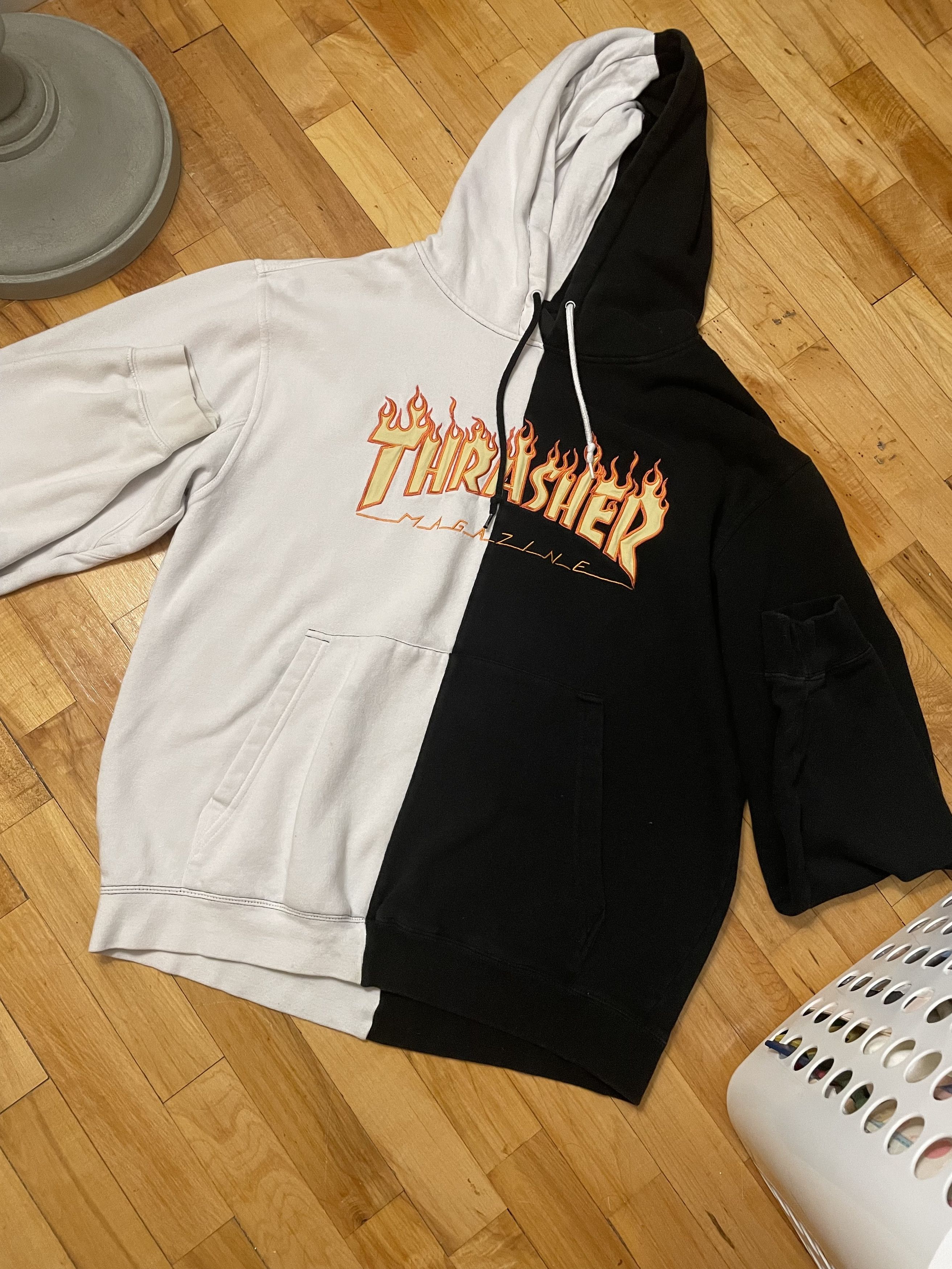 Thrasher split hoodie sale