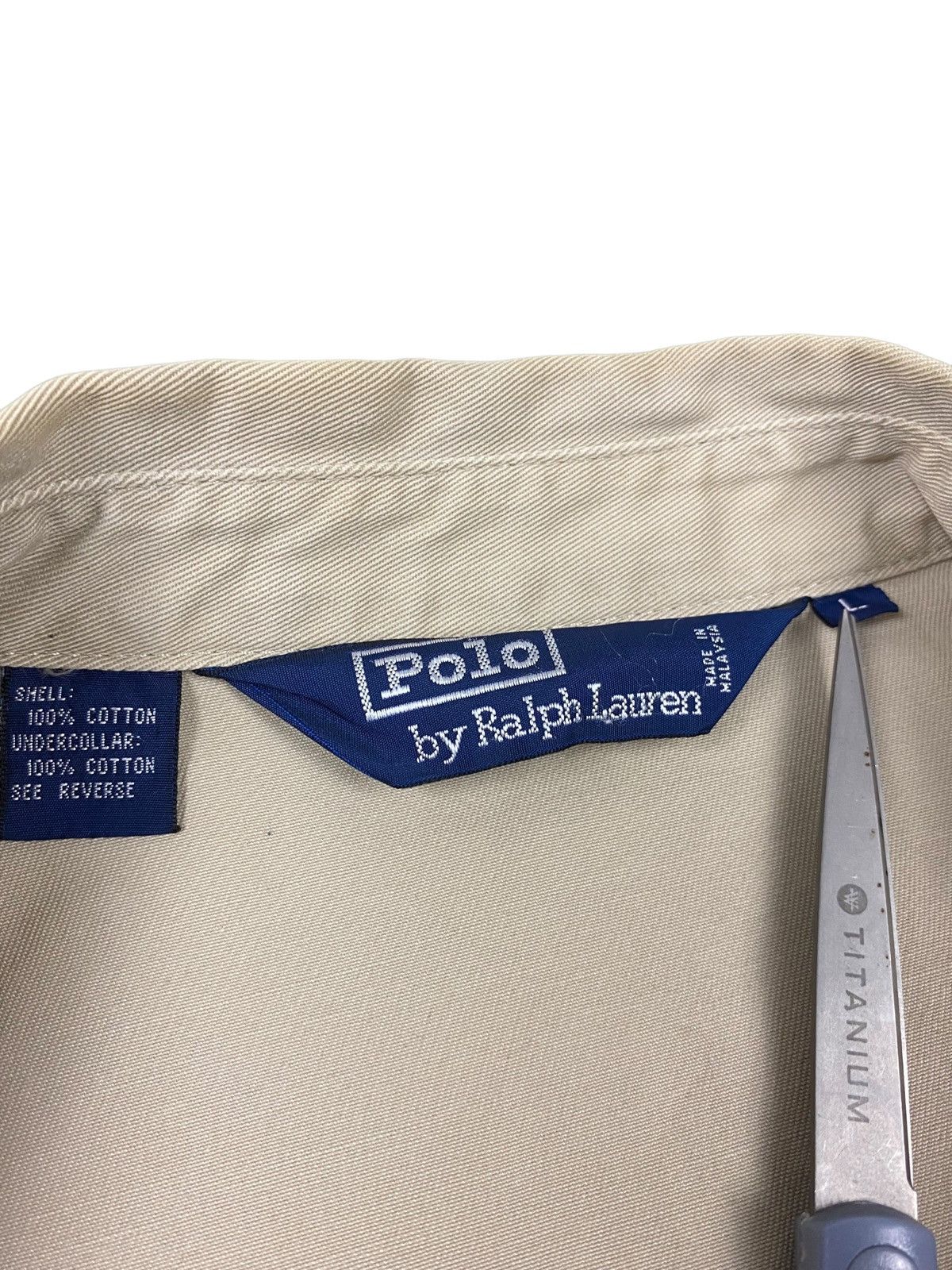 Polo Ralph Lauren × Vintage Vintage 90s Polo Ralph Lauren Khaki Bayport Bomber Jacket Size US L / EU 52-54 / 3 - 7 Thumbnail
