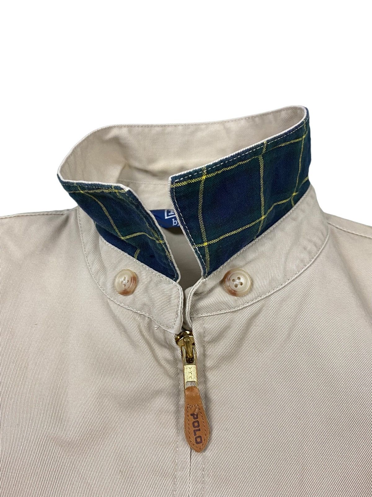 Polo Ralph Lauren × Vintage Vintage 90s Polo Ralph Lauren Khaki Bayport Bomber Jacket Size US L / EU 52-54 / 3 - 6 Thumbnail