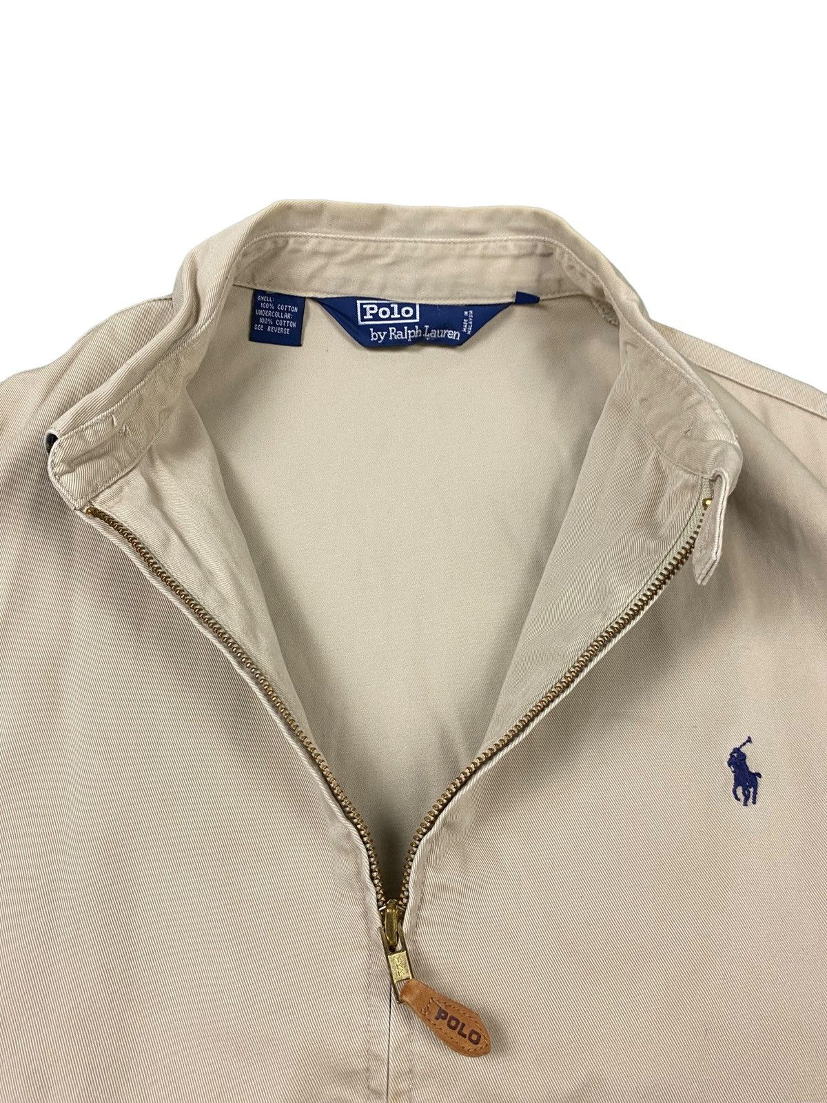 Polo Ralph Lauren × Vintage Vintage 90s Polo Ralph Lauren Khaki Bayport Bomber Jacket Size US L / EU 52-54 / 3 - 5 Thumbnail
