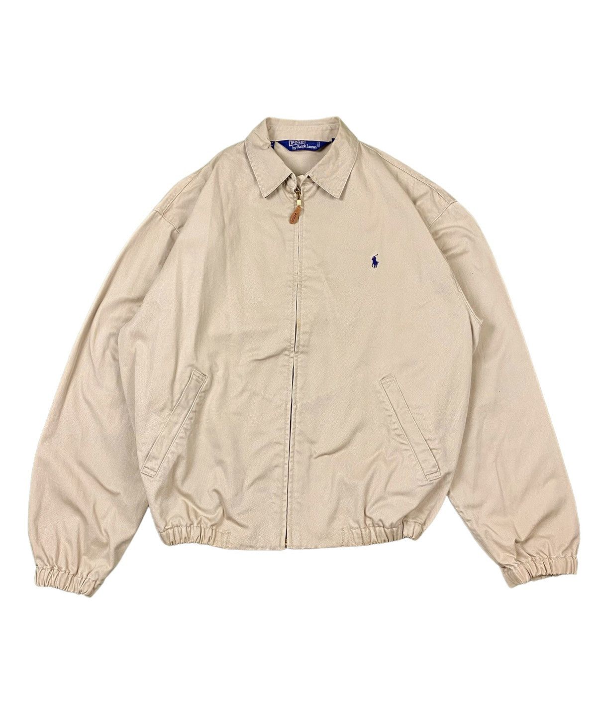 Polo Ralph Lauren × Vintage Vintage 90s Polo Ralph Lauren Khaki Bayport Bomber Jacket Size US L / EU 52-54 / 3 - 1 Thumbnail