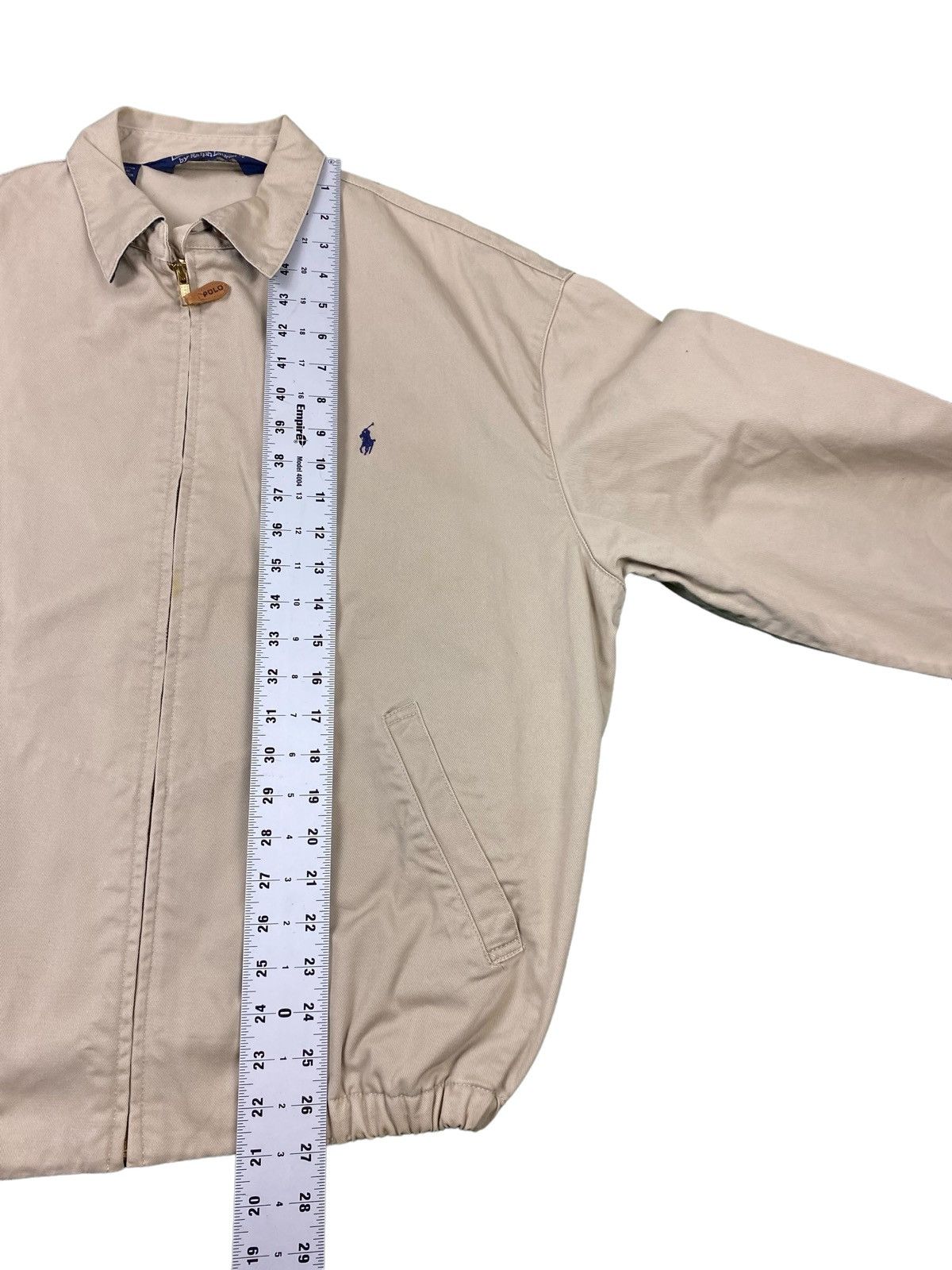 Polo Ralph Lauren × Vintage Vintage 90s Polo Ralph Lauren Khaki Bayport Bomber Jacket Size US L / EU 52-54 / 3 - 9 Thumbnail