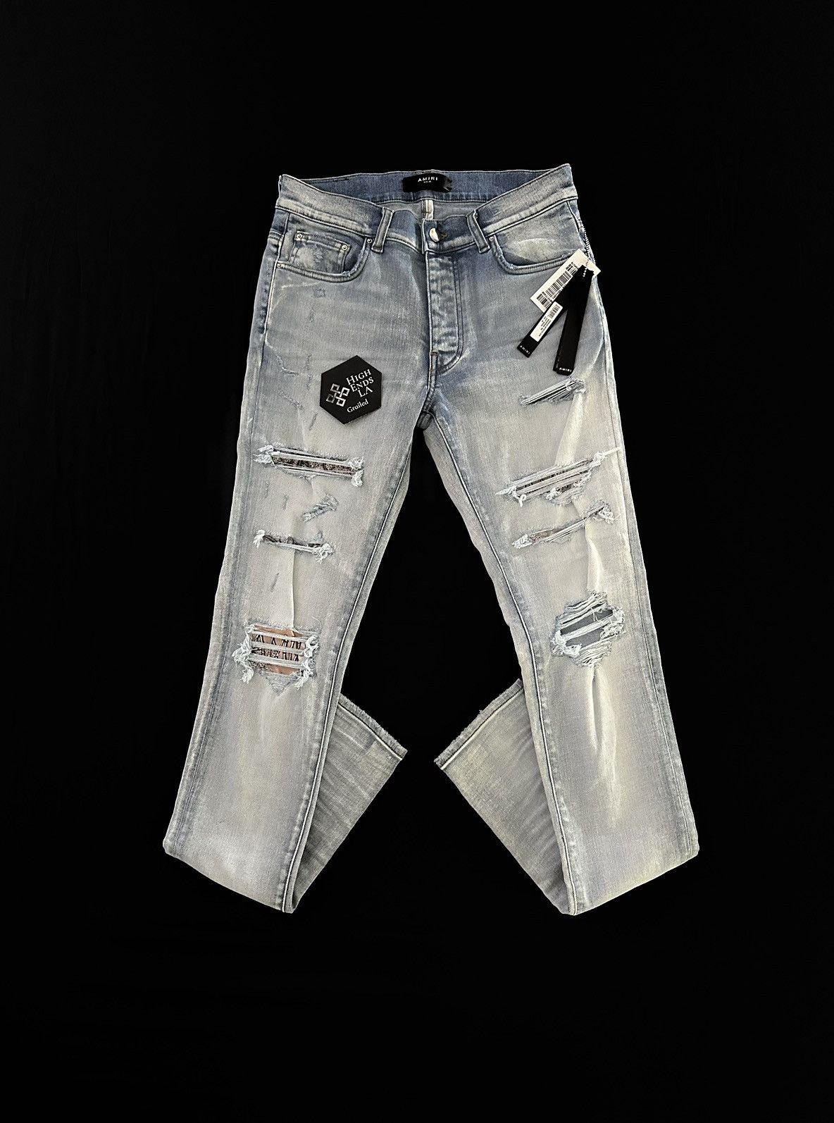 Amiri Amiri Hibiscus Artpatch Denim Jeans Size US 30 / EU 46 - 1 Thumbnail