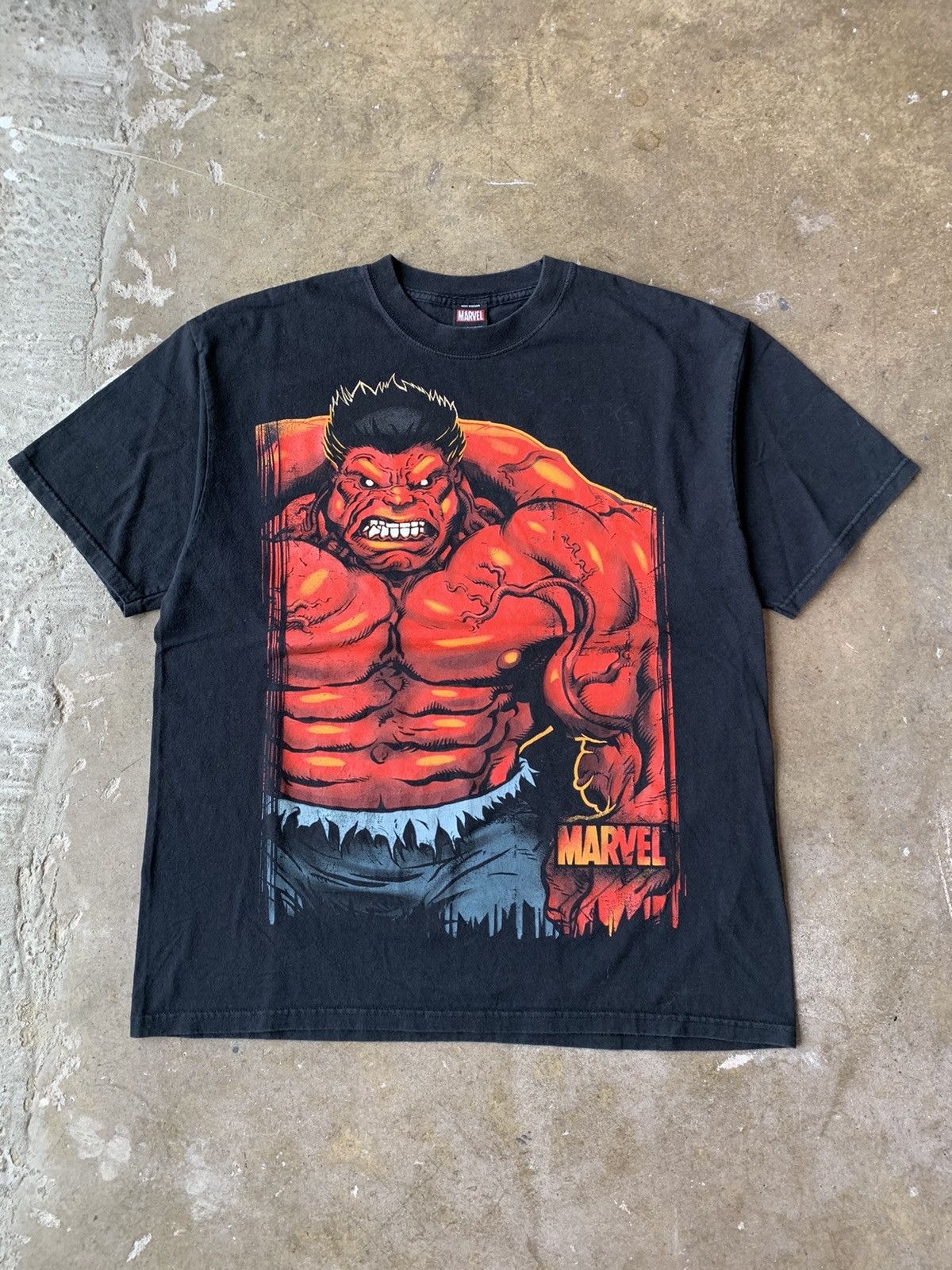 Vintage Vintage Marvel Red Hulk T-shirt | Grailed