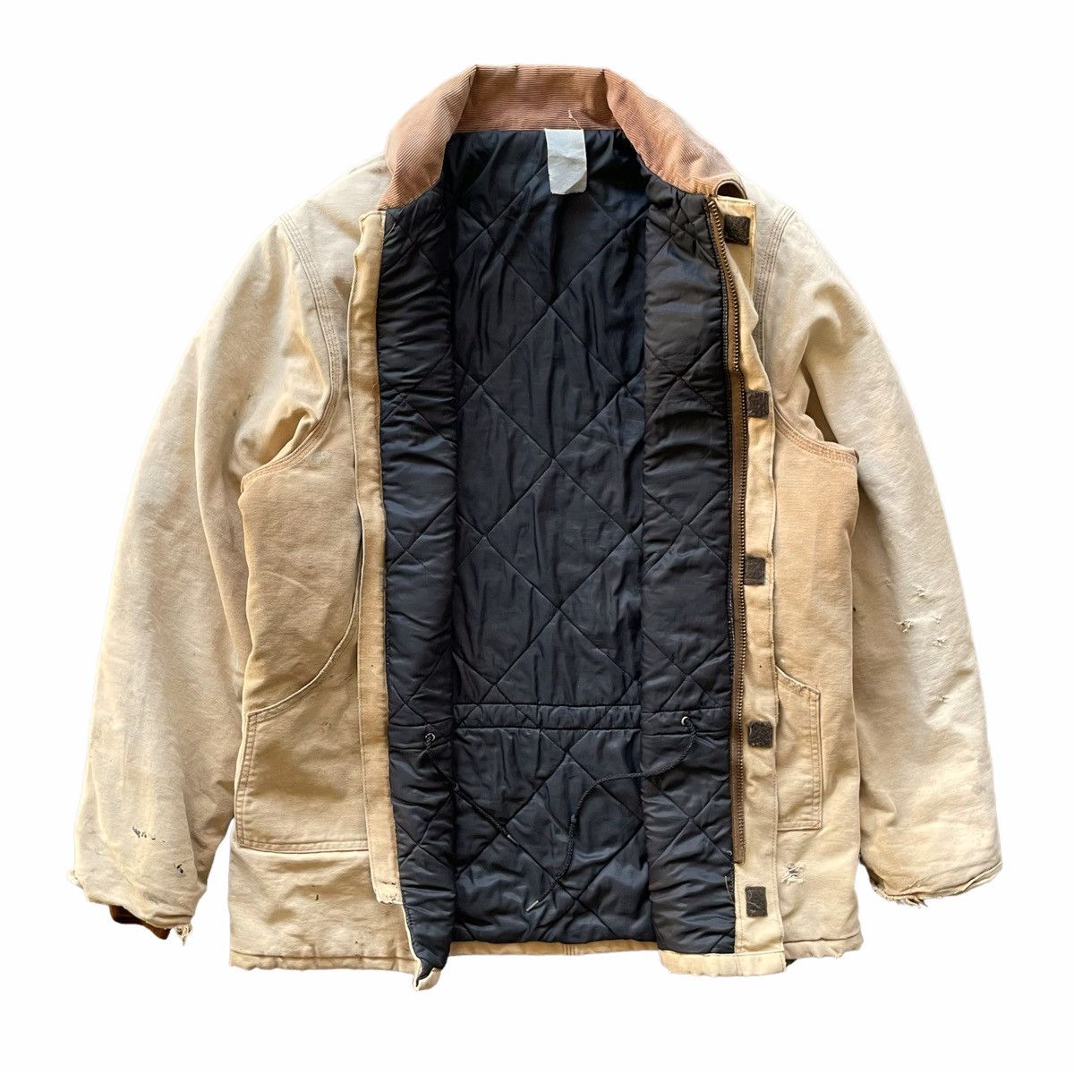 Carhartt × Carhartt Wip × Vintage 💥 Carhartt Detroit Hunting Sunfaded Trashed Jacket Size US XL / EU 56 / 4 - 6 Thumbnail