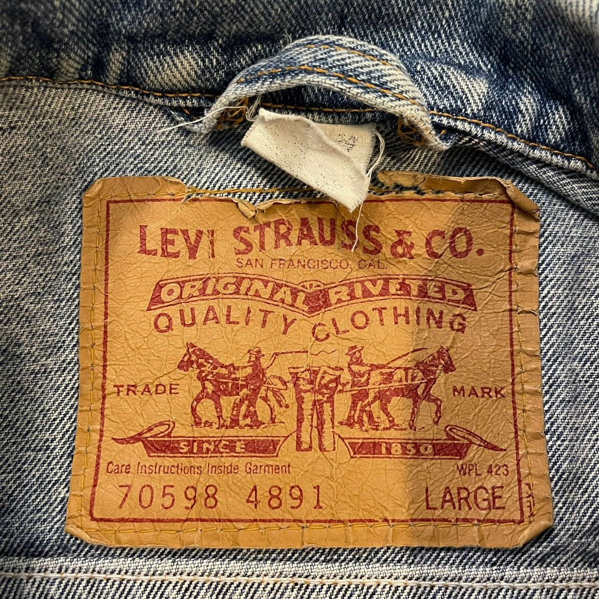 Levi’s denim jacket jeans vintage 90s