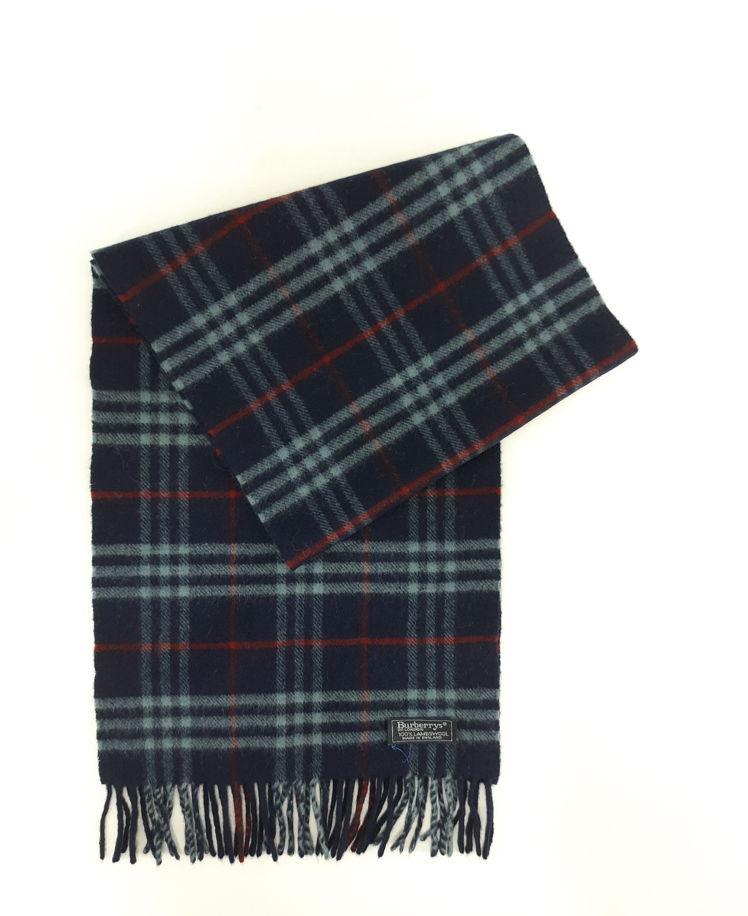 Vintage Burberrys Wool Scarf / Muffler / Neckwear - MFB298