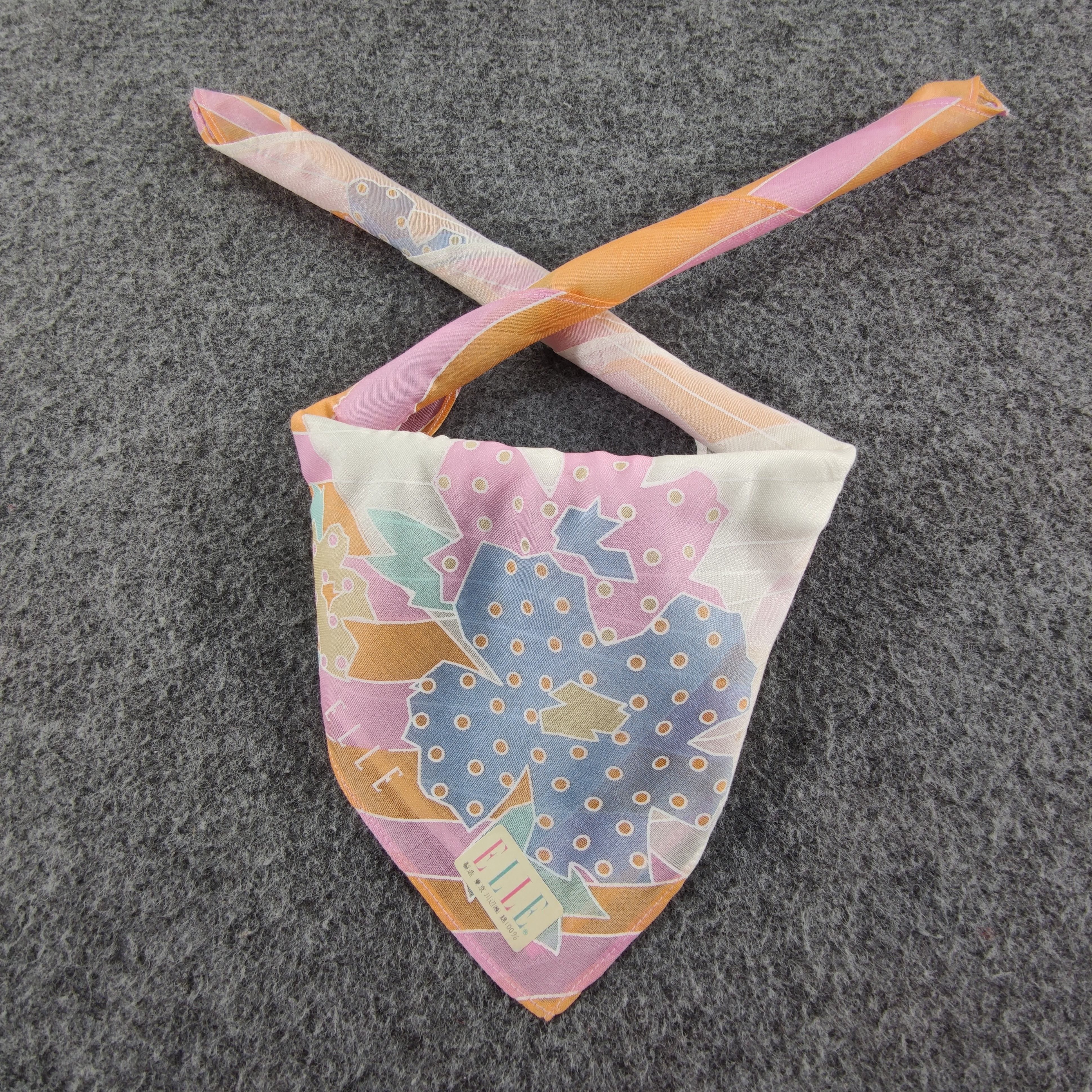 Vintage Elle Handkerchief/Neckerchief/Bandana Size ONE SIZE - 1 Thumbnail