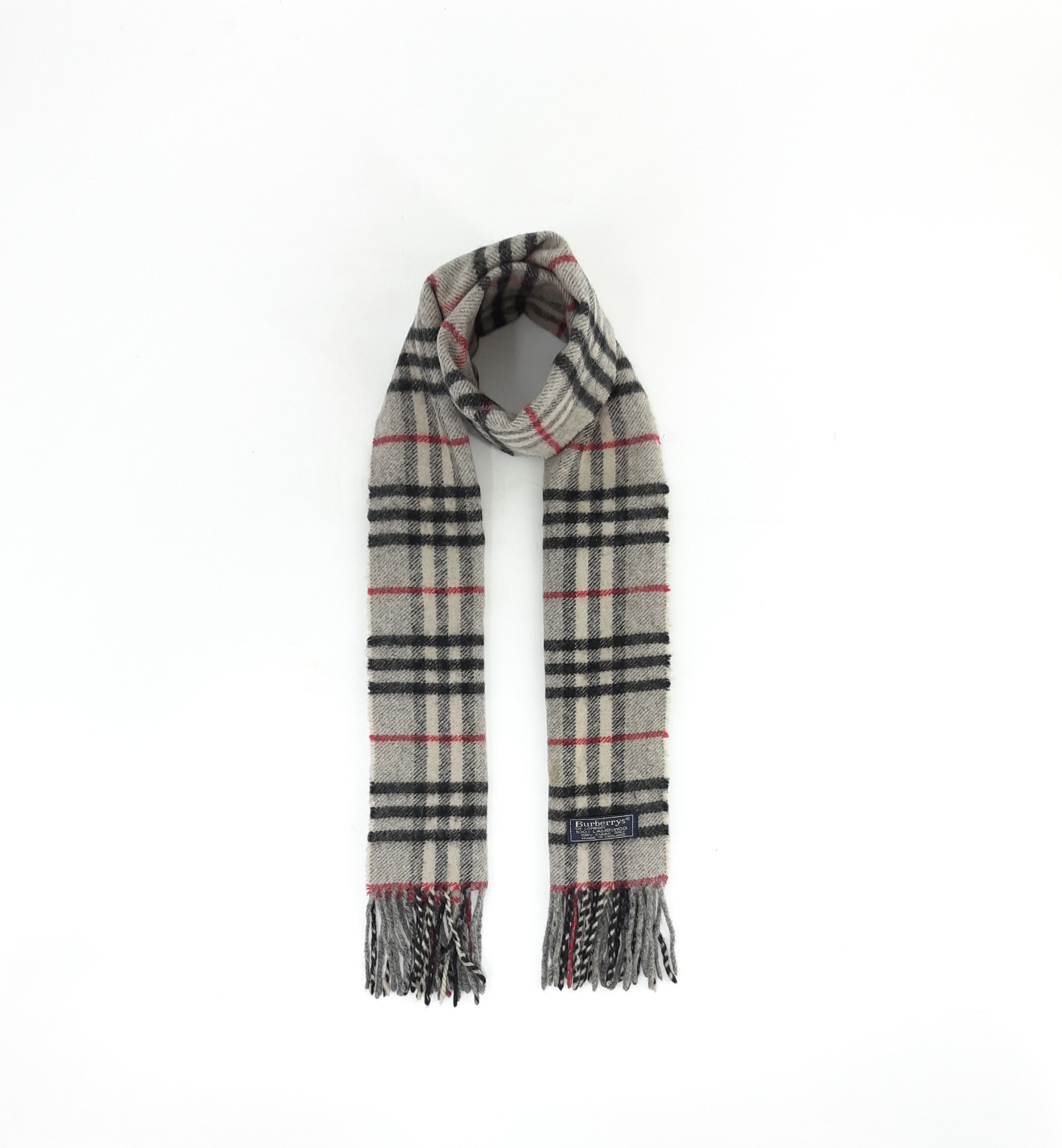 Vintage Burberrys Wool Scarf / Neckwear - MFB306