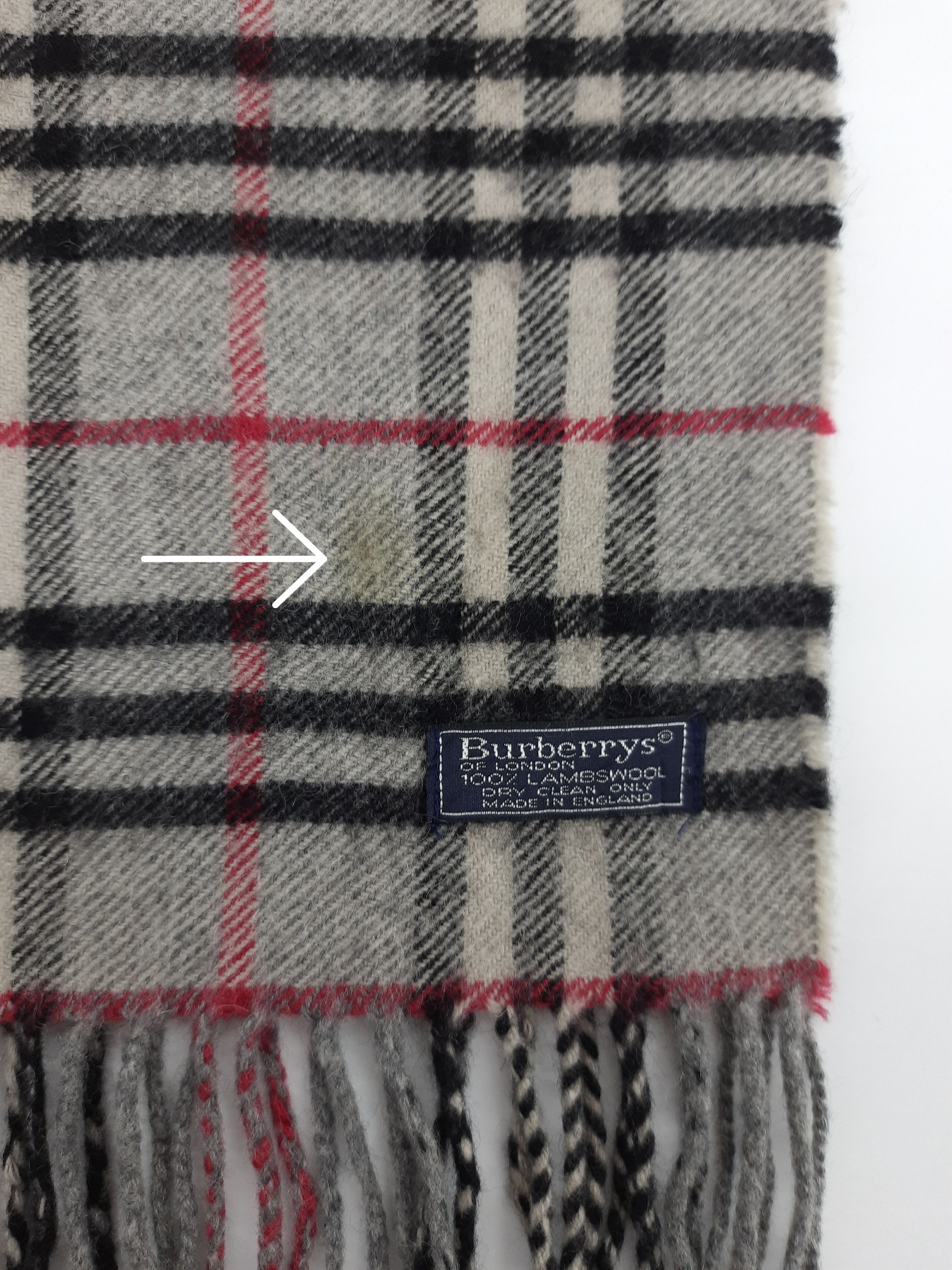 Vintage Burberrys Wool Scarf / Neckwear - MFB306