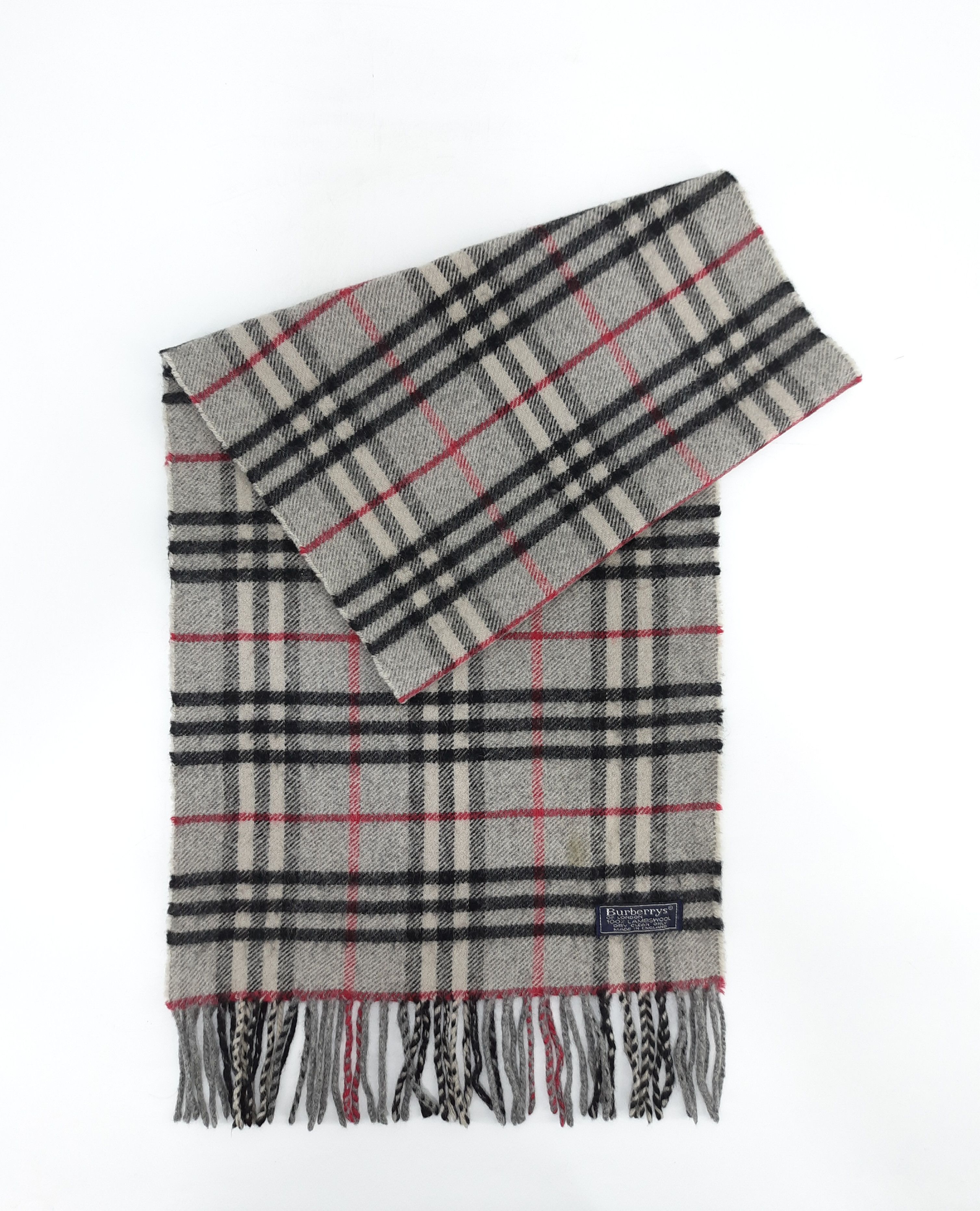 Vintage Burberrys Wool Scarf / Neckwear - MFB306